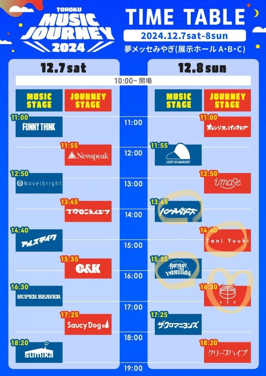 2024/12/8 TOHOKU MUSIC JOURNEY ＠夢メッセみやぎ｜Mob