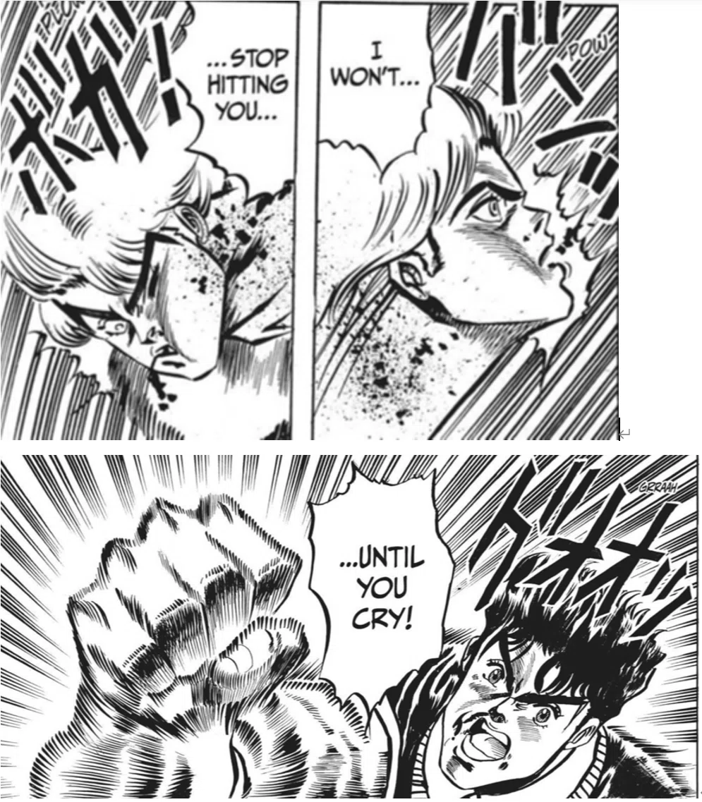 殴る の を やめ ない
