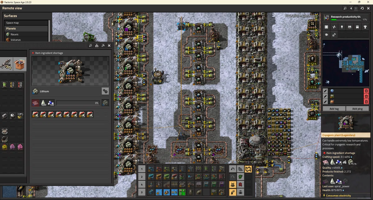 Factorio Space Age Quality上げ環境の整備は一段落 そしてメガベースへ｜spiral_power