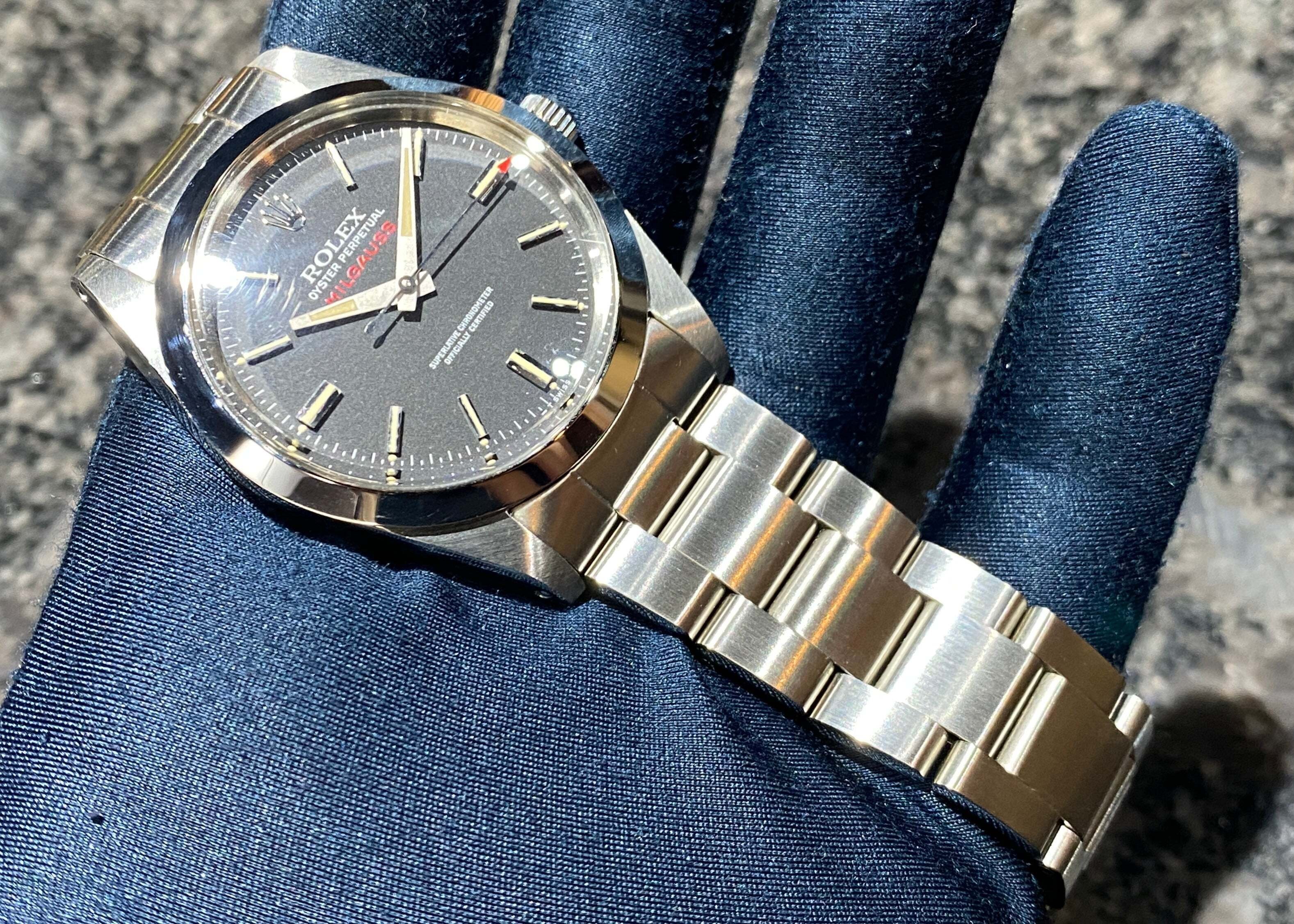 N.R 1019 シルバー L ロレックス/ミルガウス1019/シルバーダイヤル/ROLEX MILGAUSS Ref.1019