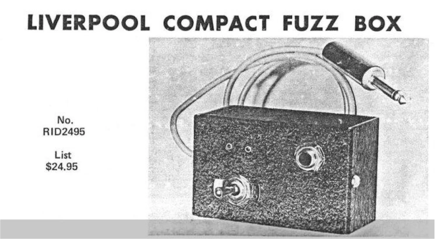 The Liverpool Fuzz Tone！ダンエレクトロ「NICHOLS 1966