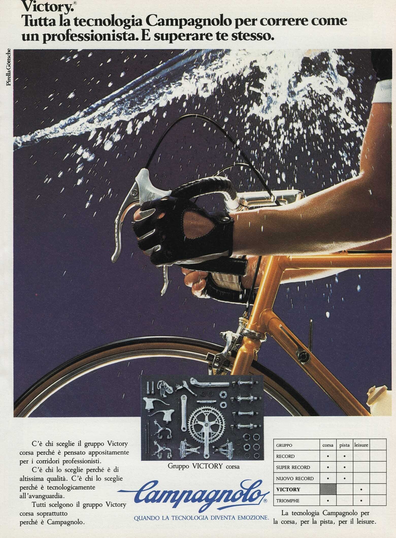 80年代のレーシングコンポ: カンパニョーロ ビクトリー(Victory 80年代のレーシングコンポ: カンパニョーロ ビクトリー(Victory
