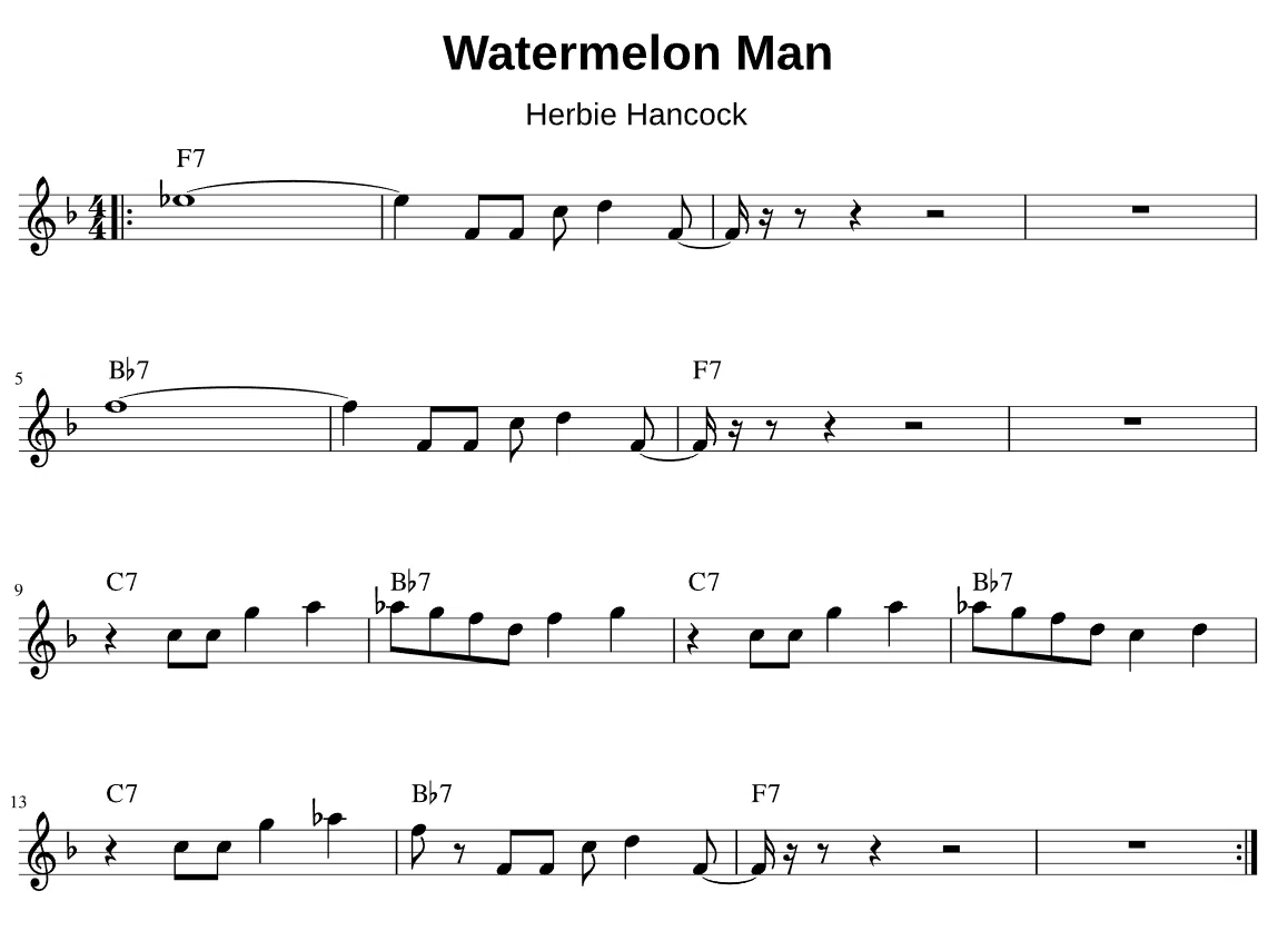 セッション定番曲その40：Watermelon Man by Herbie Hancock ｜Kohji