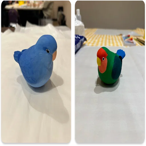 あっちこっち小鳥展のワークショップの事｜博多人形工房まこも