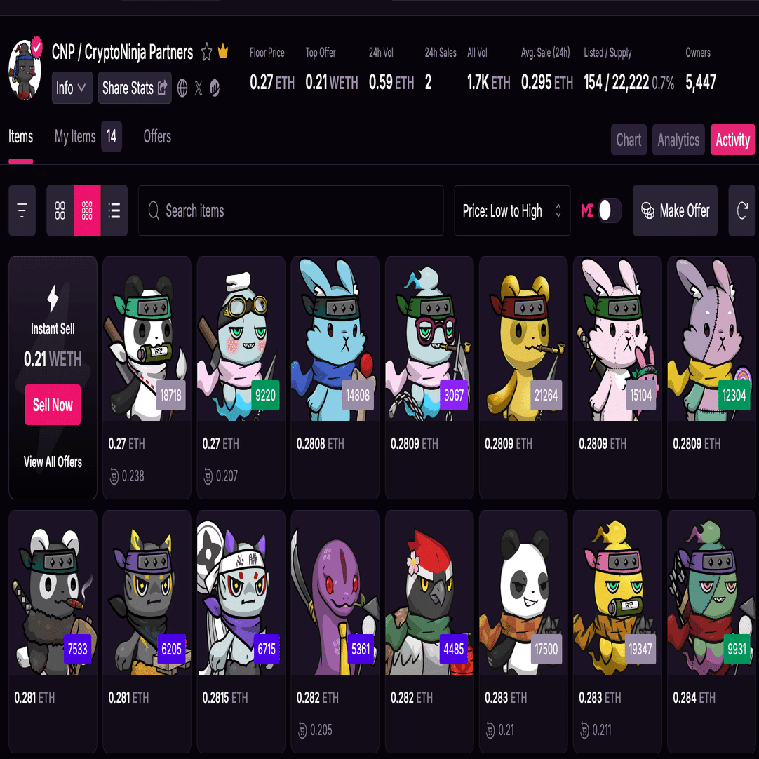 CNPトレカ RR クリプトニンジャ咲耶 円盤nft限定特典 世界初のNFT発