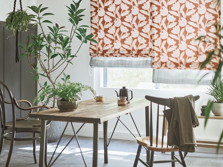 北欧調 【ミッドセンチュリー】フリーハンドの放射円プリントの