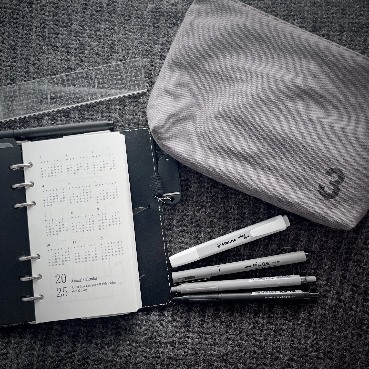 オーダー用 A6サイズ バインダー モノクロ リフィル A6バインダー