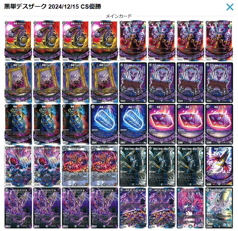 CS優勝】黒単デスザーク 解説 構築編【デュエマ オリジナル CS優勝】黒単デスザーク 解説 構築編【デュエマ オリジナル