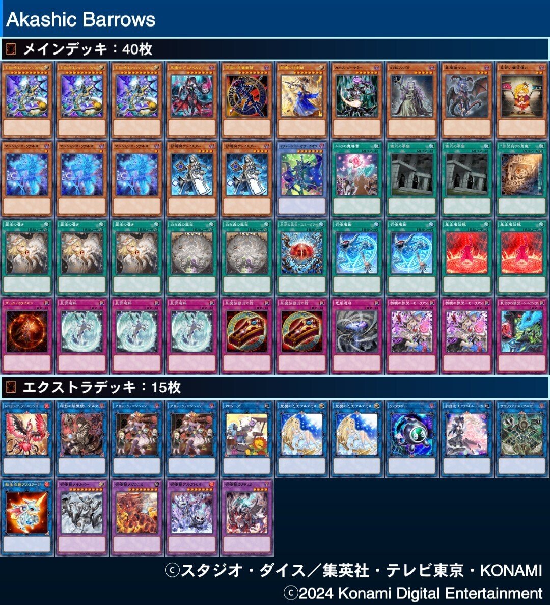 個人的2024年デッキ｜ヨネ。