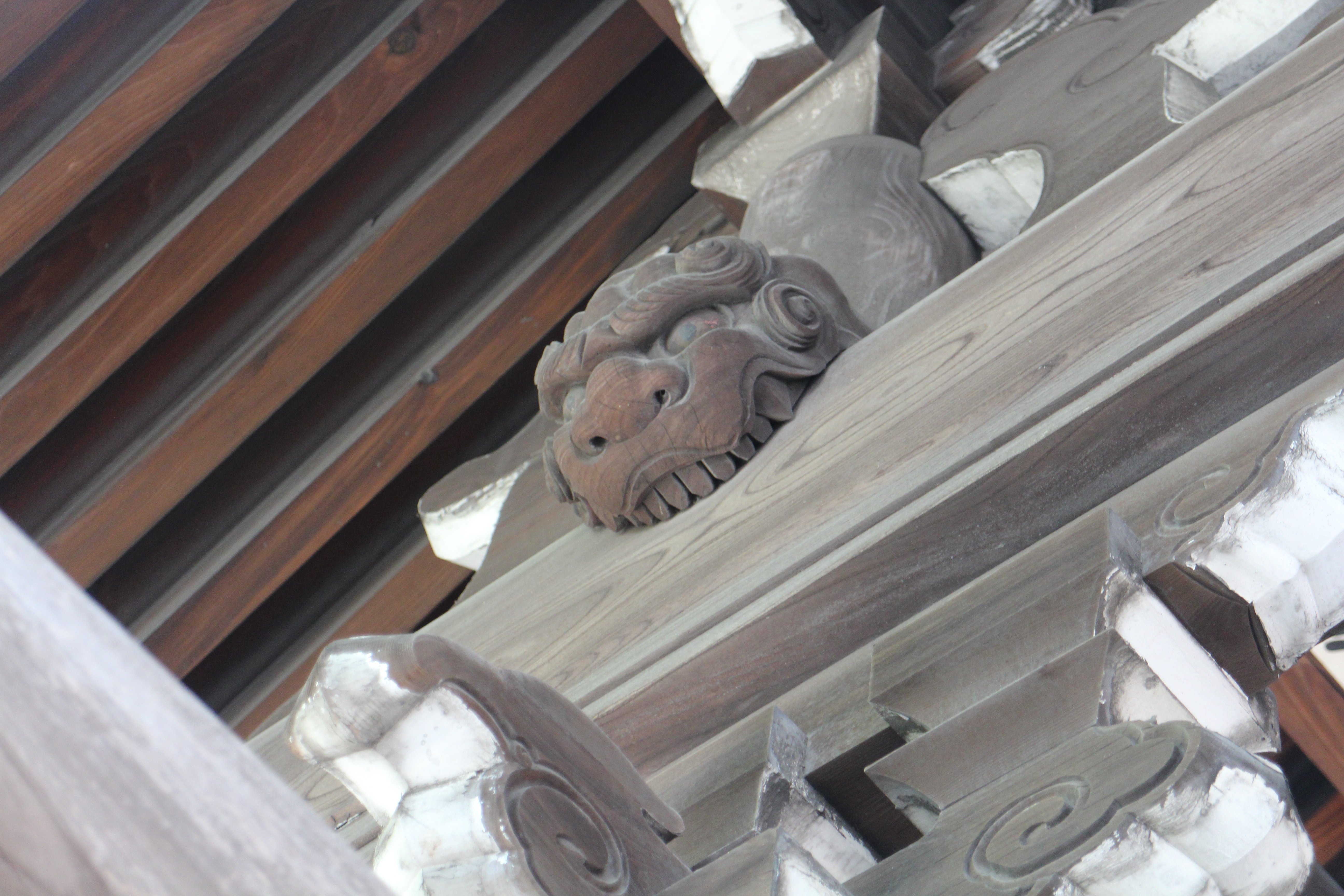 Mas Mas ashi様専用【木彫 獅噛】だんじり 魔除け 宮彫り 悪疫を