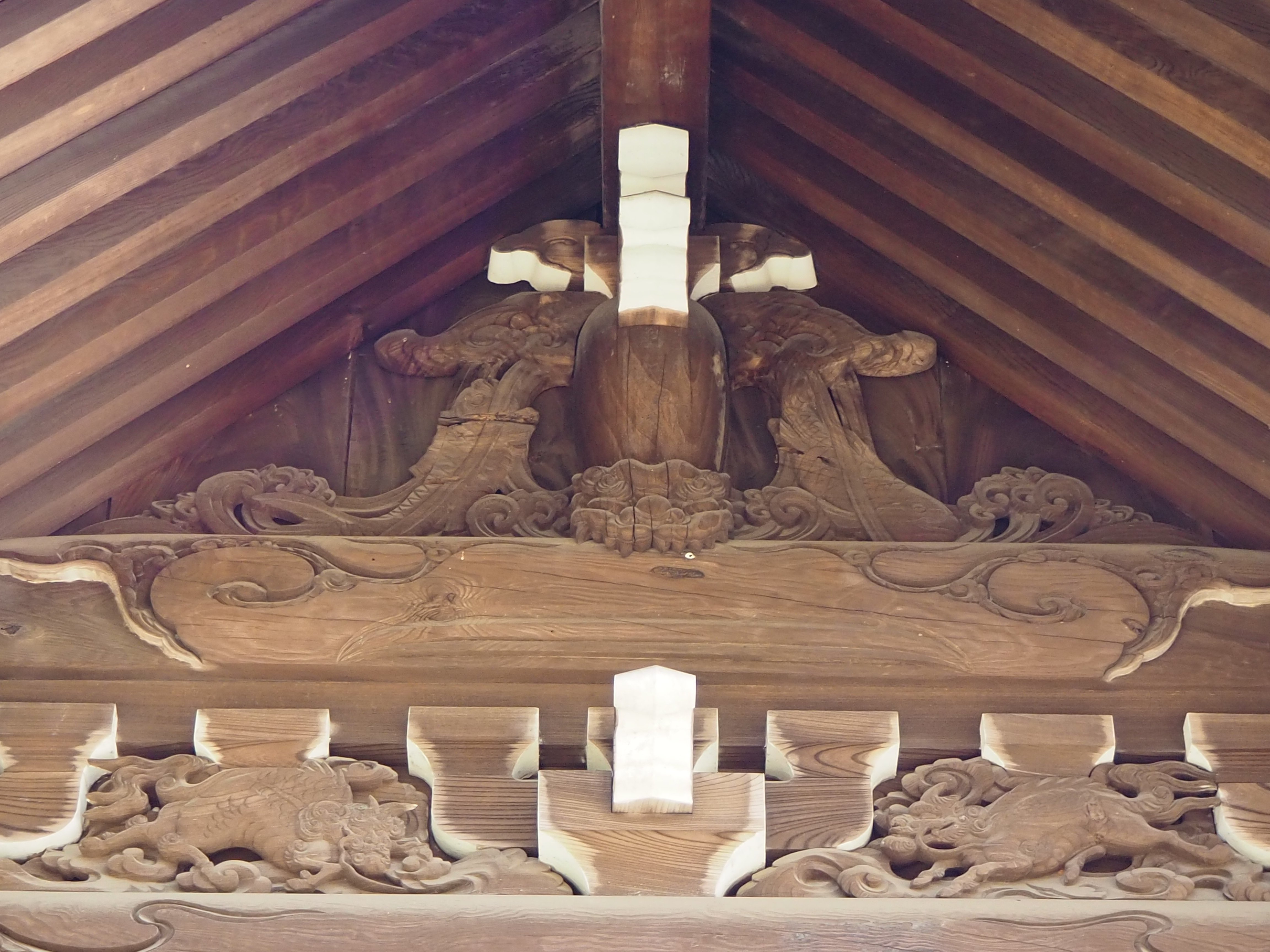 ３点おまとめ寺社装飾➕獅子 宮彫り」～神奈川の龍以外の彫り物 【獅噛】（しかみ・しがみ