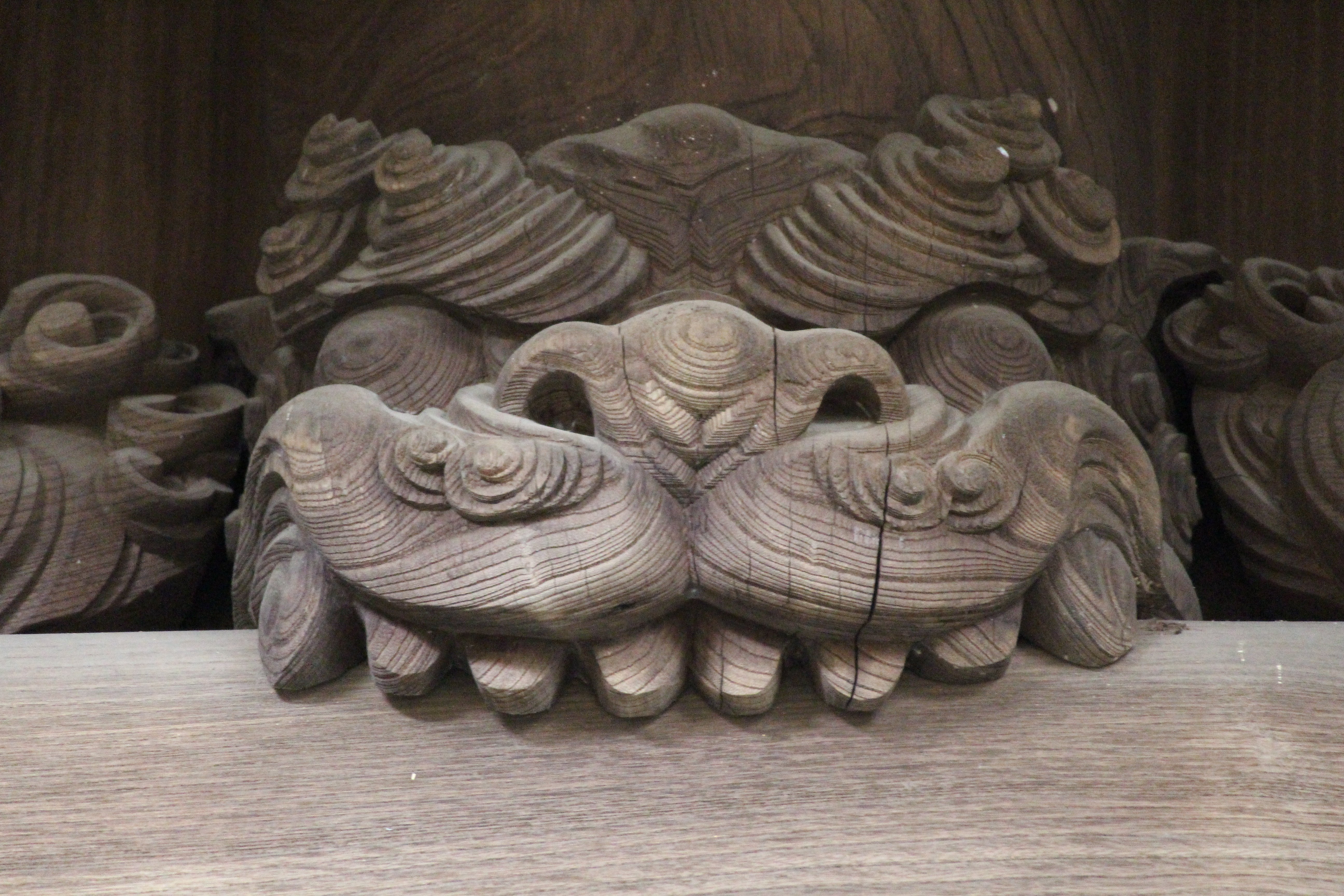 ３点おまとめ寺社装飾➕獅子 宮彫り」～神奈川の龍以外の彫り物 【獅噛】（しかみ・しがみ
