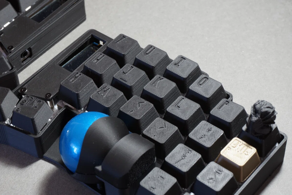 キロヒシ様専用】Keyball44 all黒仕様（動作確認済み） ひっぱ