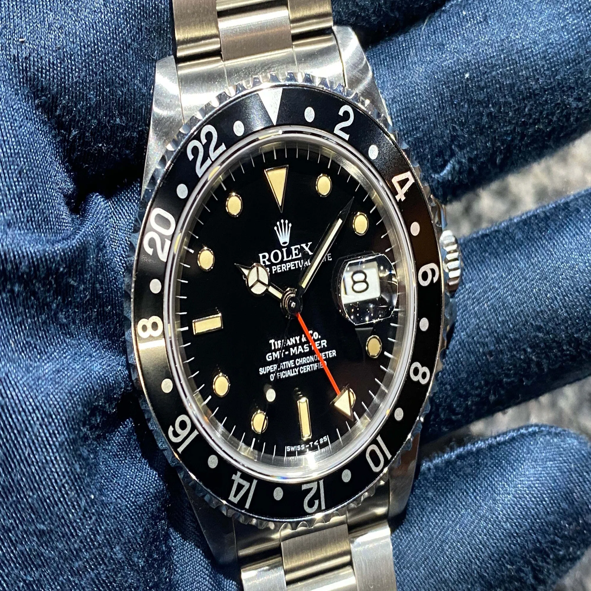 ティファニーWネーム！ロレックス GMTマスター「Ref.16700」 E7番 