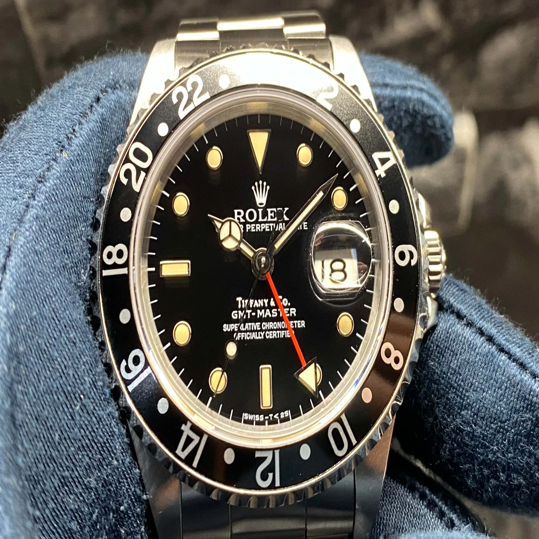 ティファニーWネーム！ロレックス GMTマスター「Ref.16700」 E7番 