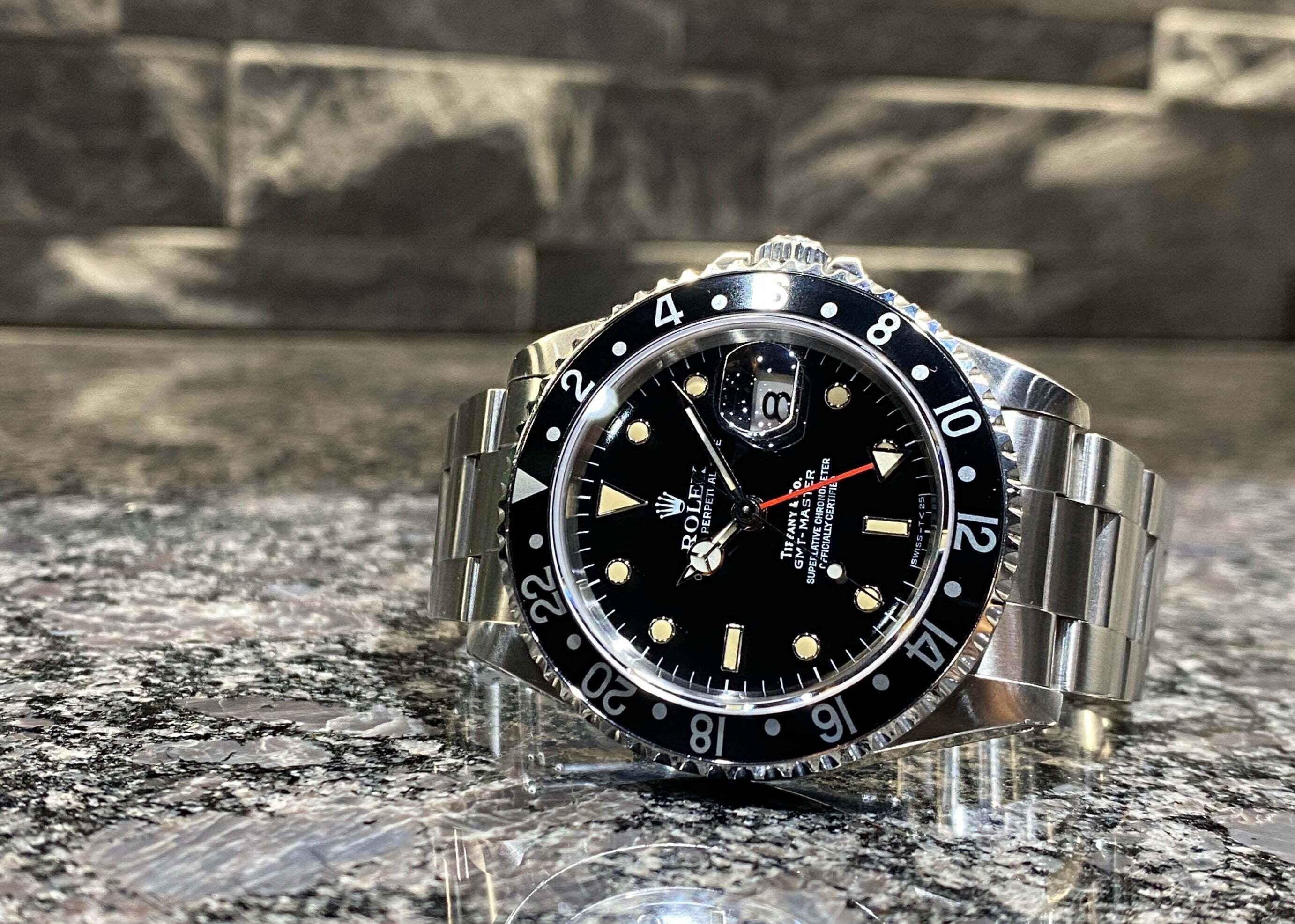 GMTマスター　ROLEX ロレックス掛け時計 ロレックス GMTマスター Ref-16758 Root Beer Nipple Dial（RS