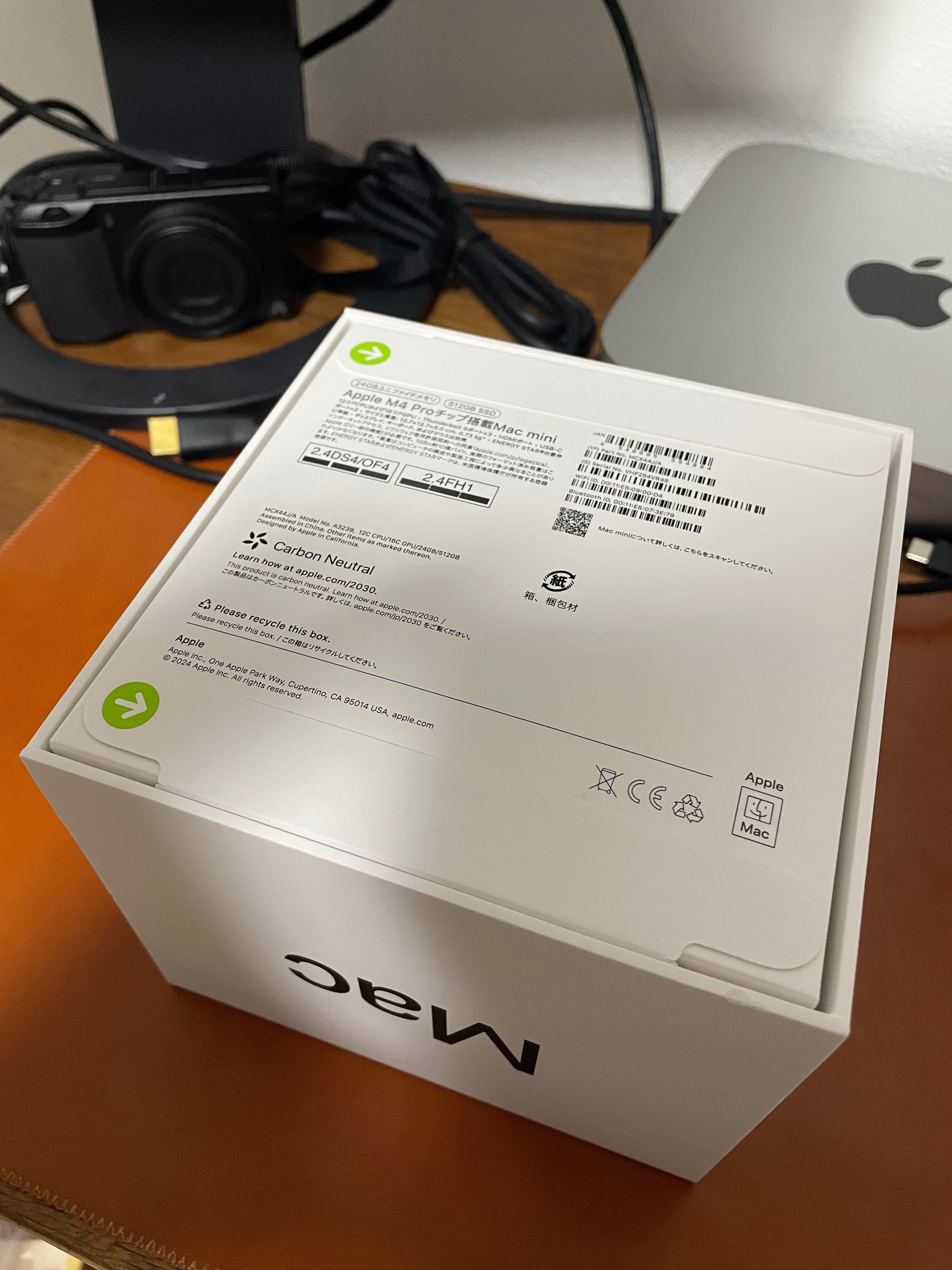 Mac mini M4 Pro｜Apple保証あり・元箱付 美品 アップル Mac mini M4 Pro（12コアCPU/16コアGPU）シルバー