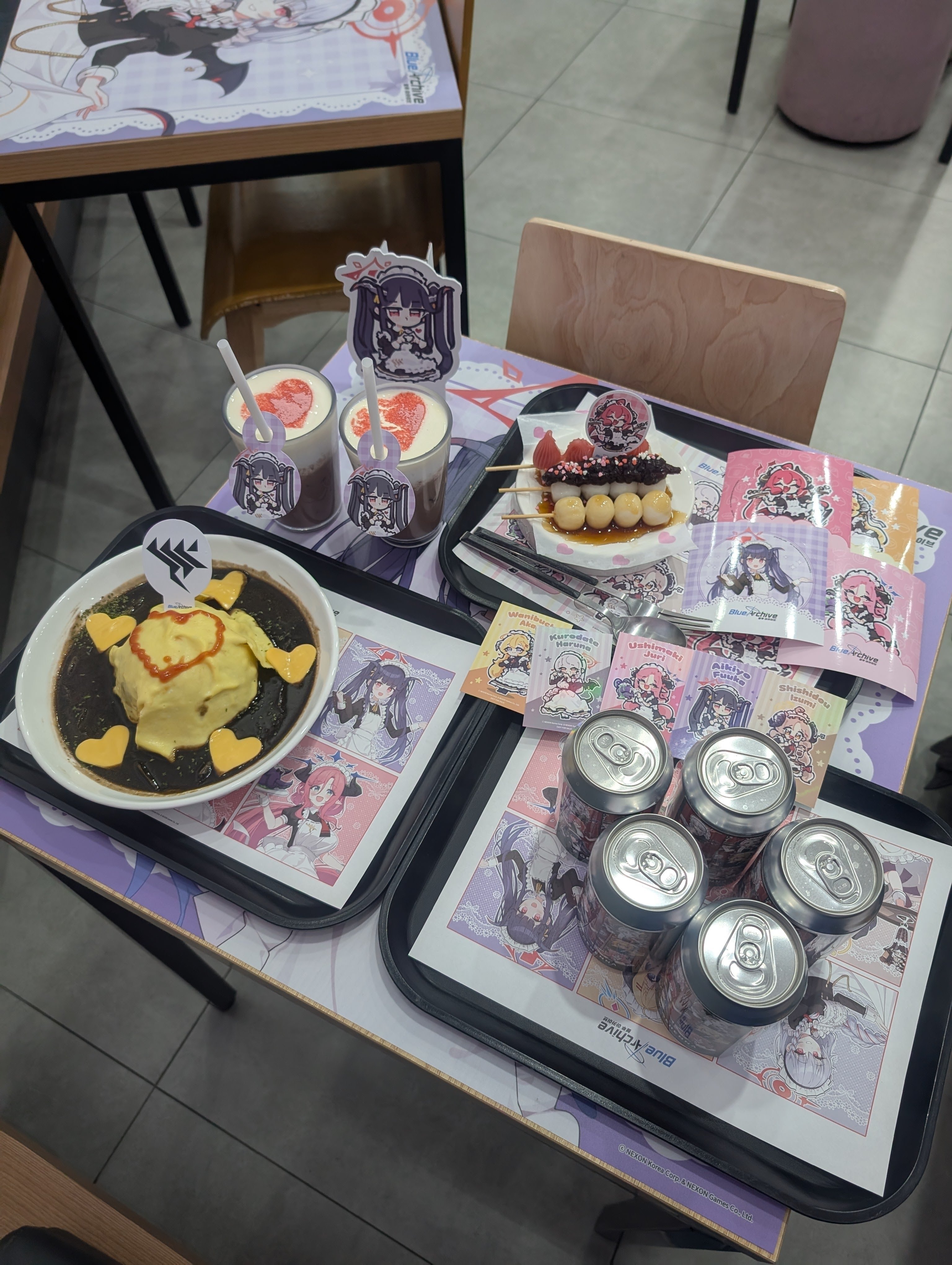 韓国・ブルアカカフェに行ってみた｜なのでしゅ