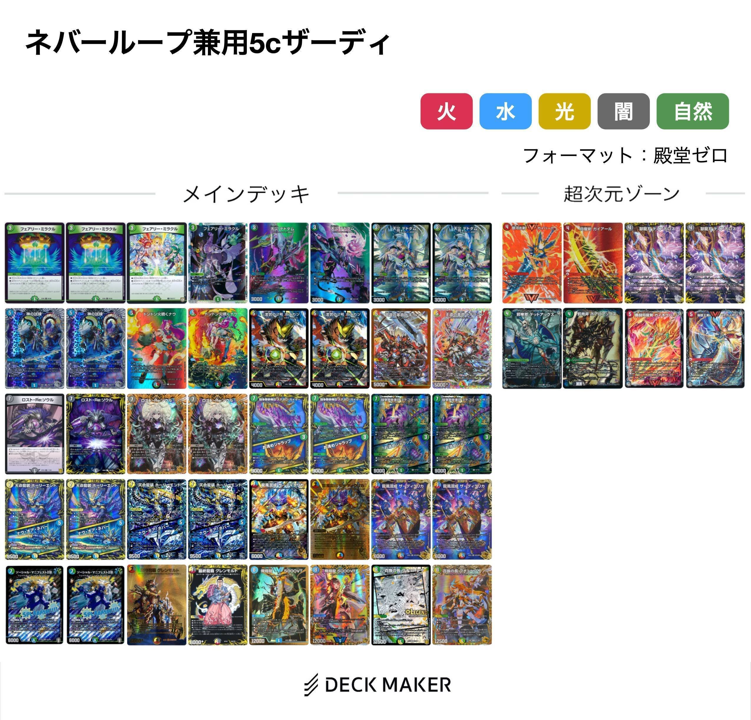 殿堂入りカード調査隊 多色:ホーリーエンド/ナウオアネバー編