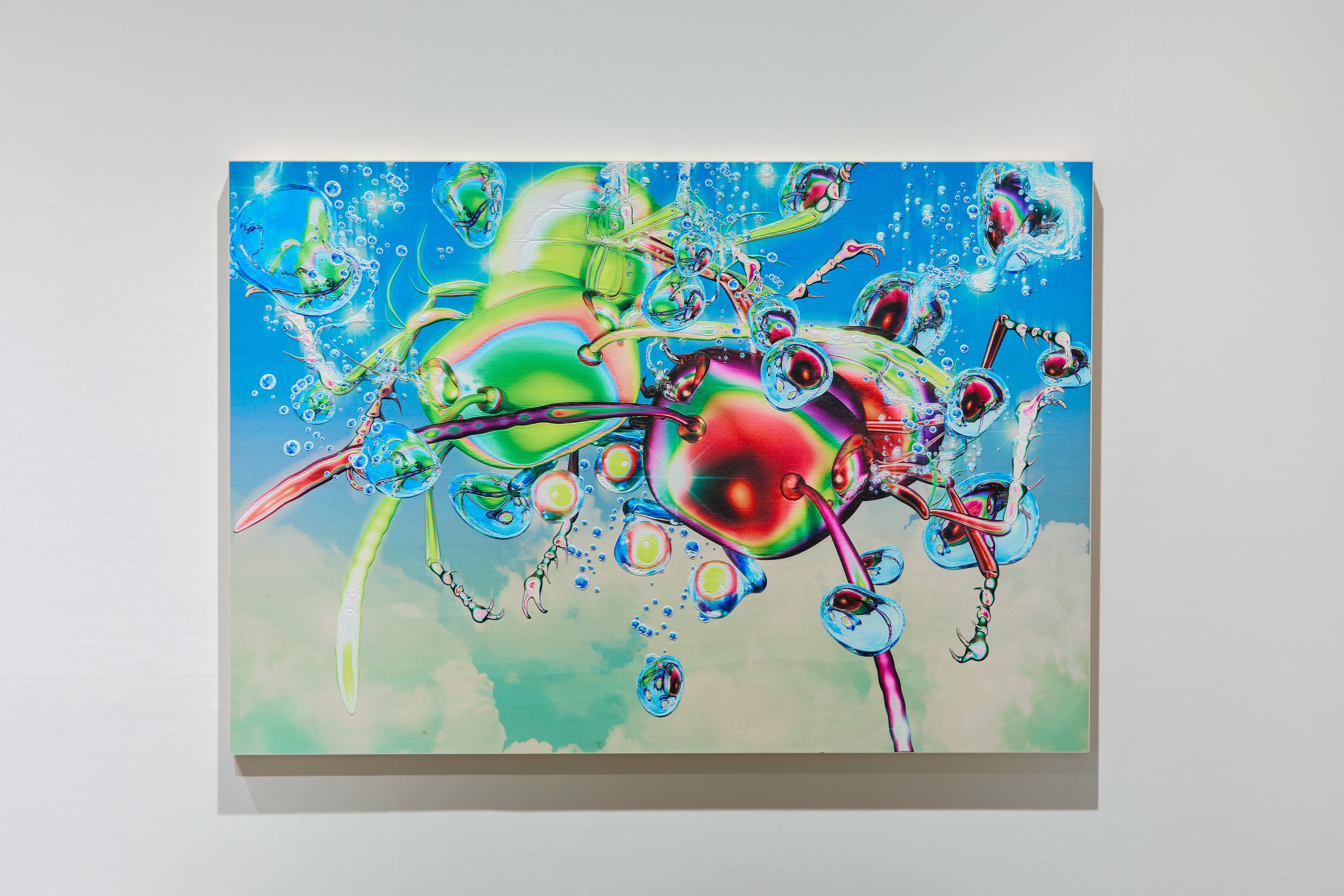 村田茂樹、【雨】、希少な額装用画集画、新品高級額 額装付、状態良好 村田林藏、【雲湧く安曇野】、希少な額装用画集より、新品額装付、状態