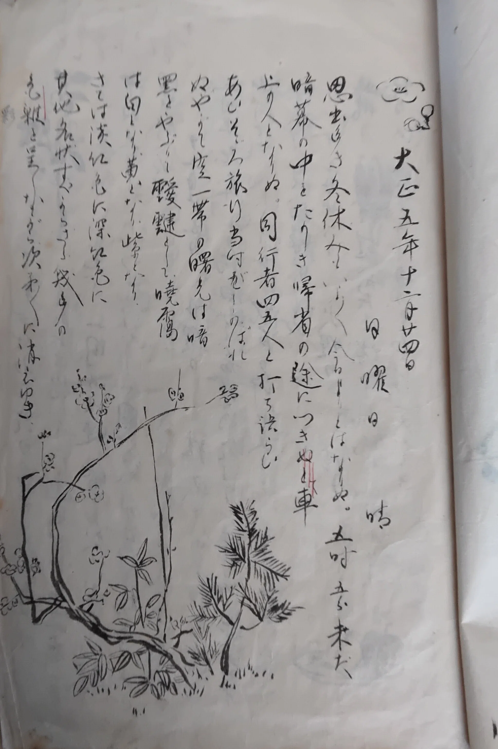 大正時代の女学生の日記《其の三》｜国松