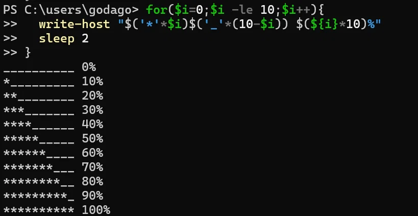 How to rewrite the screen in PowerShell without using CLS or line ...