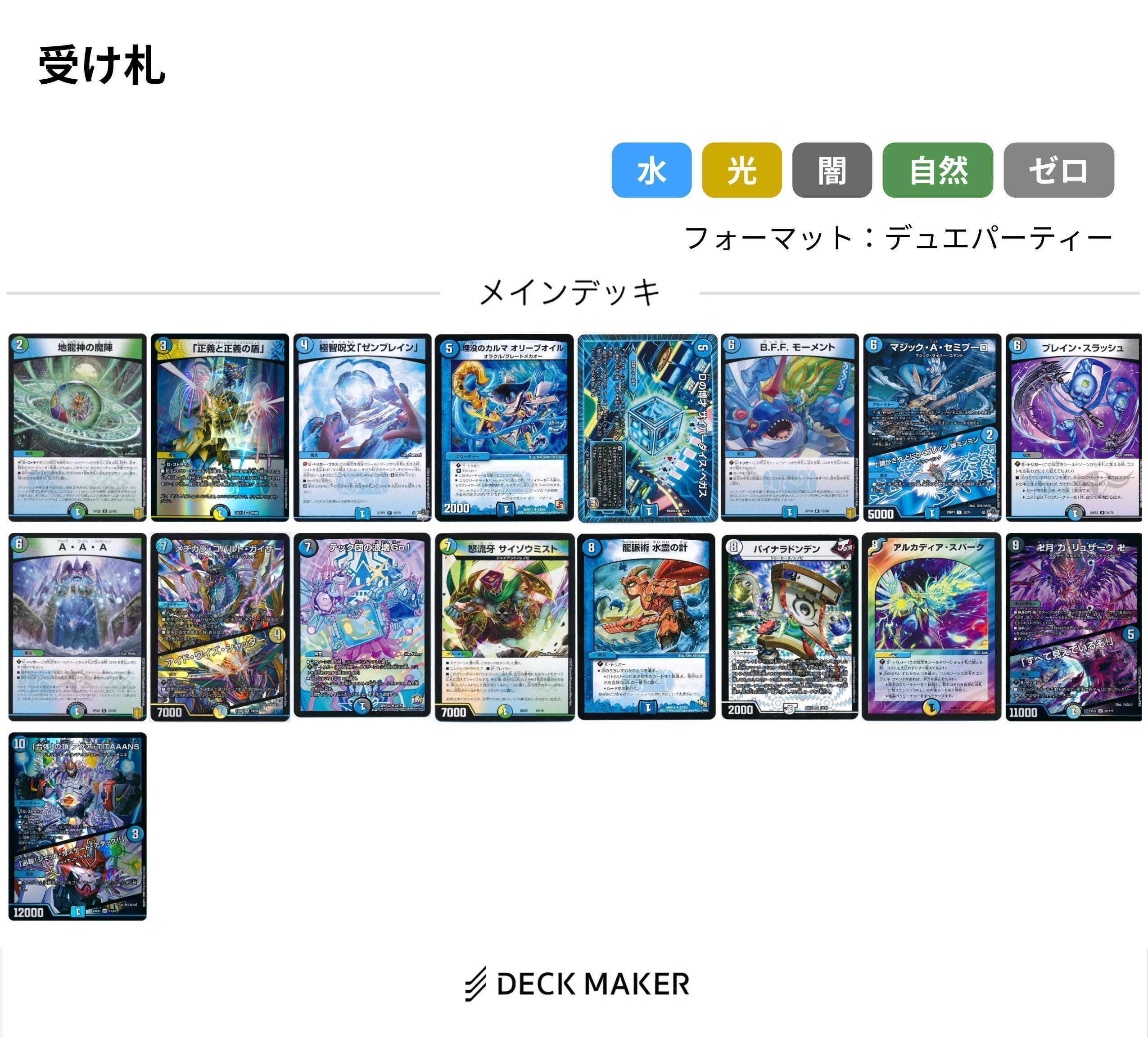 デュエパーティー　デッキ　5C　【匿名発送】 デュエパーティーデッキ 5cドラゴンデッキ 5c連ドラ - メルカリ