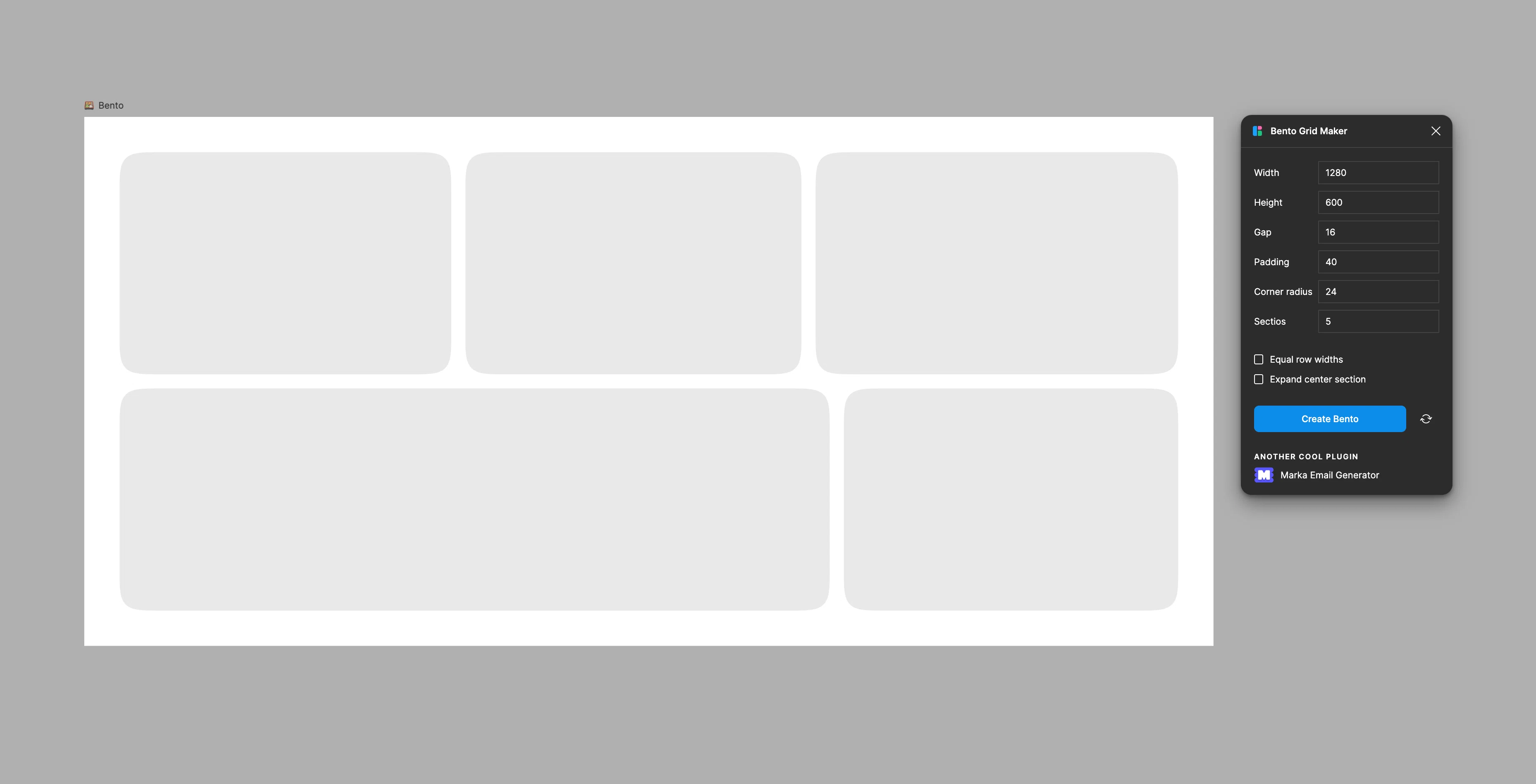 [Figma] Easy Grid Design with the 'Bento Grid Maker' Plugin!｜Hiro.left