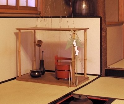 1月のお稽古のお棚「竹台子」｜光輝庵 鎌塚宗典