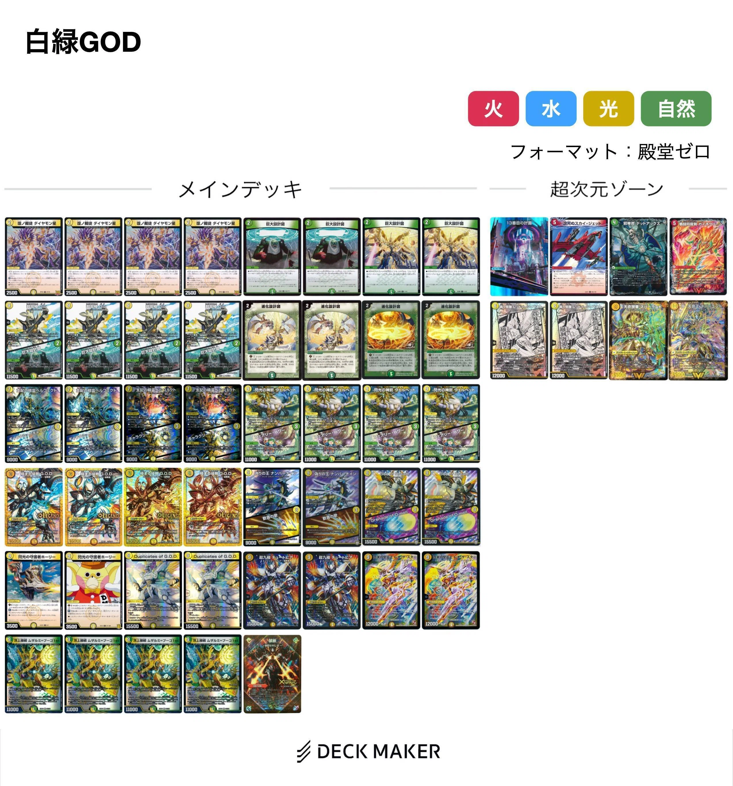 デュエマ 設計図系&G.O.D.について調べてみる 上｜風馬 成道