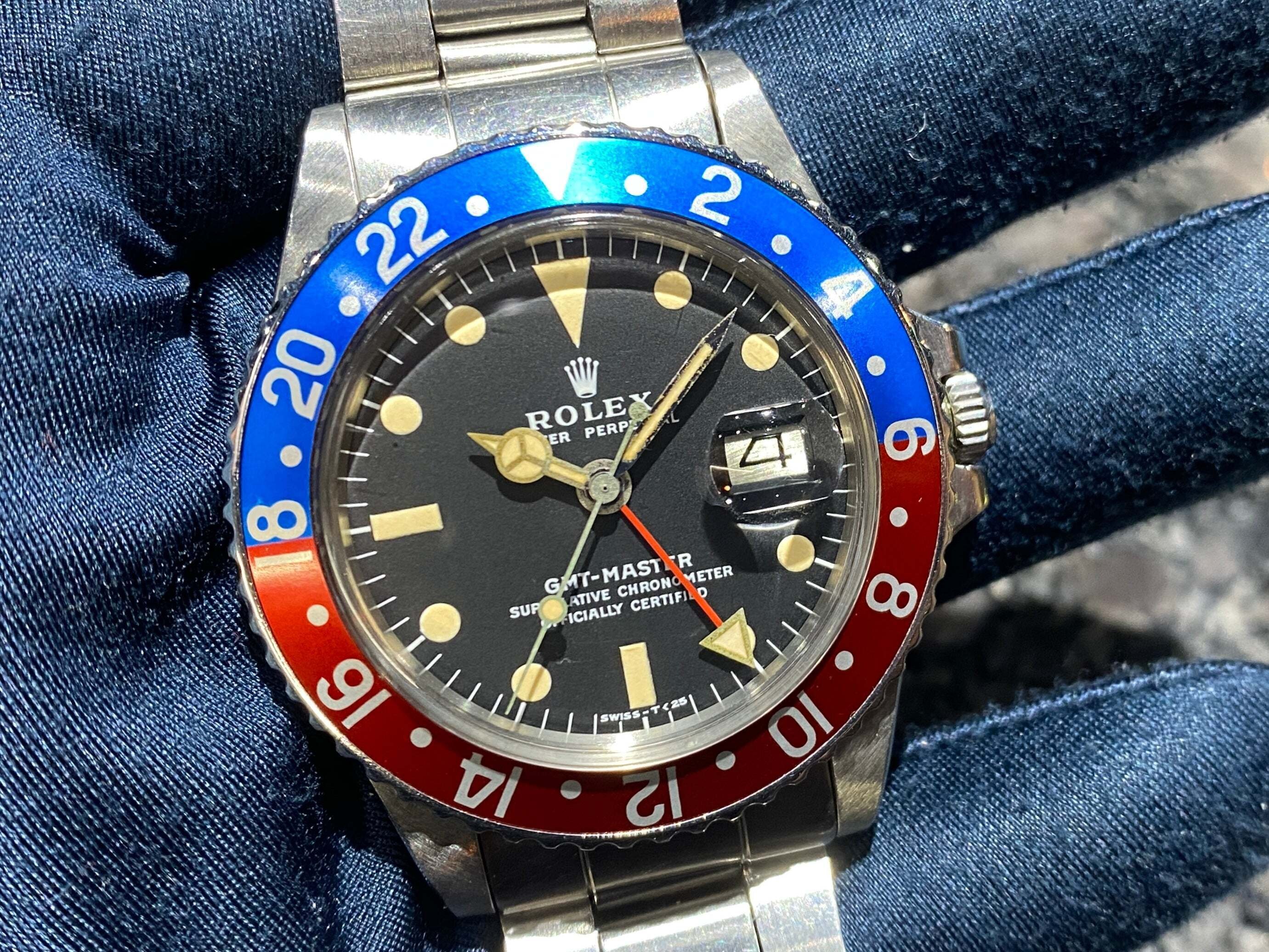 美しいペプシインサートが魅力!優良個体!GMTマスター 1675 MK2 美しいペプシインサートが魅力!優良個体!GMTマスター 1675 MK2