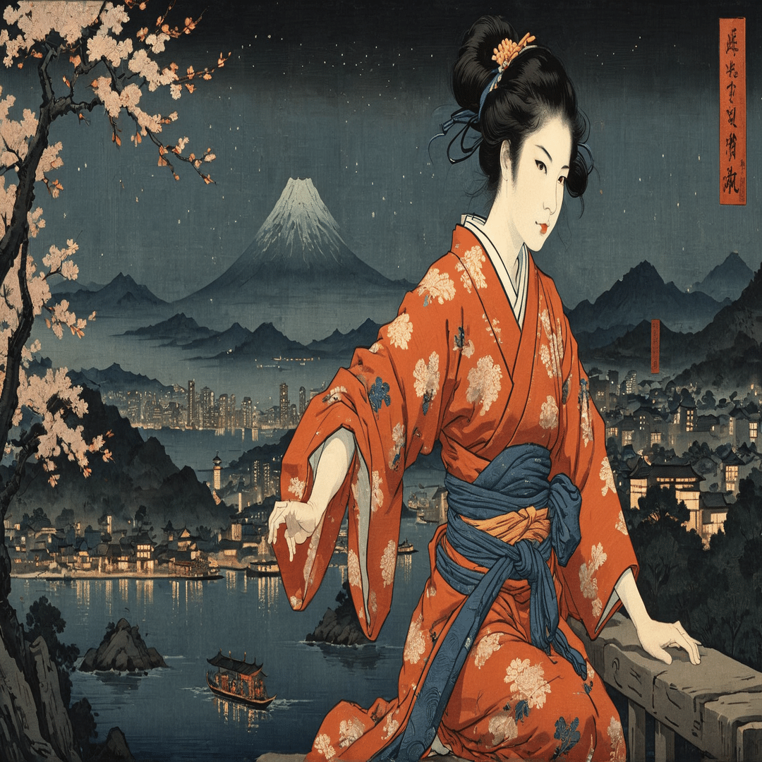 浮世絵を作ってみた Stable Diffusion｜ムシュミスト