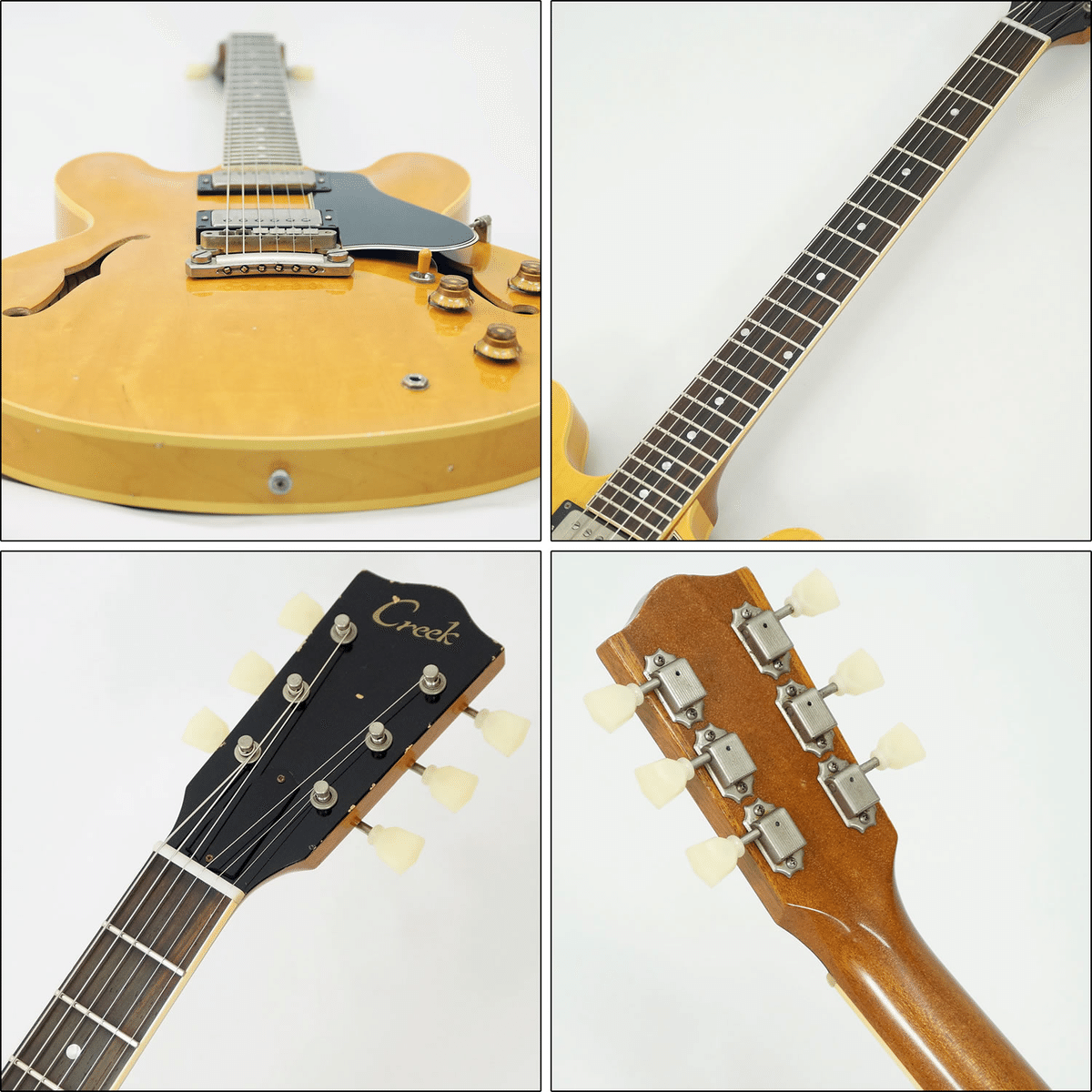 ハカランダ指板採用335スタイル・セミアコ「Creek CTF1959 AGED