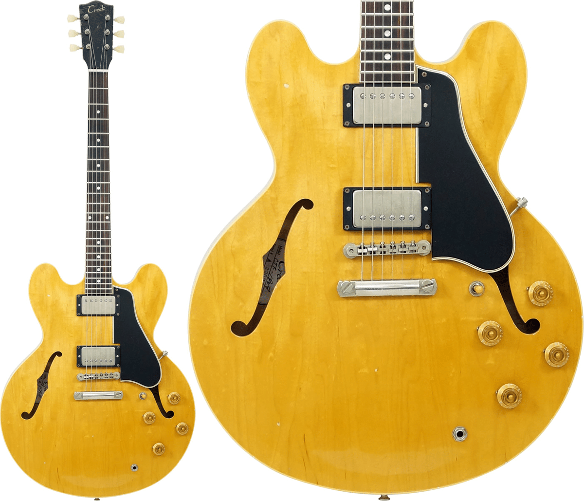 ハカランダ指板採用335スタイル・セミアコ「Creek CTF1959 AGED