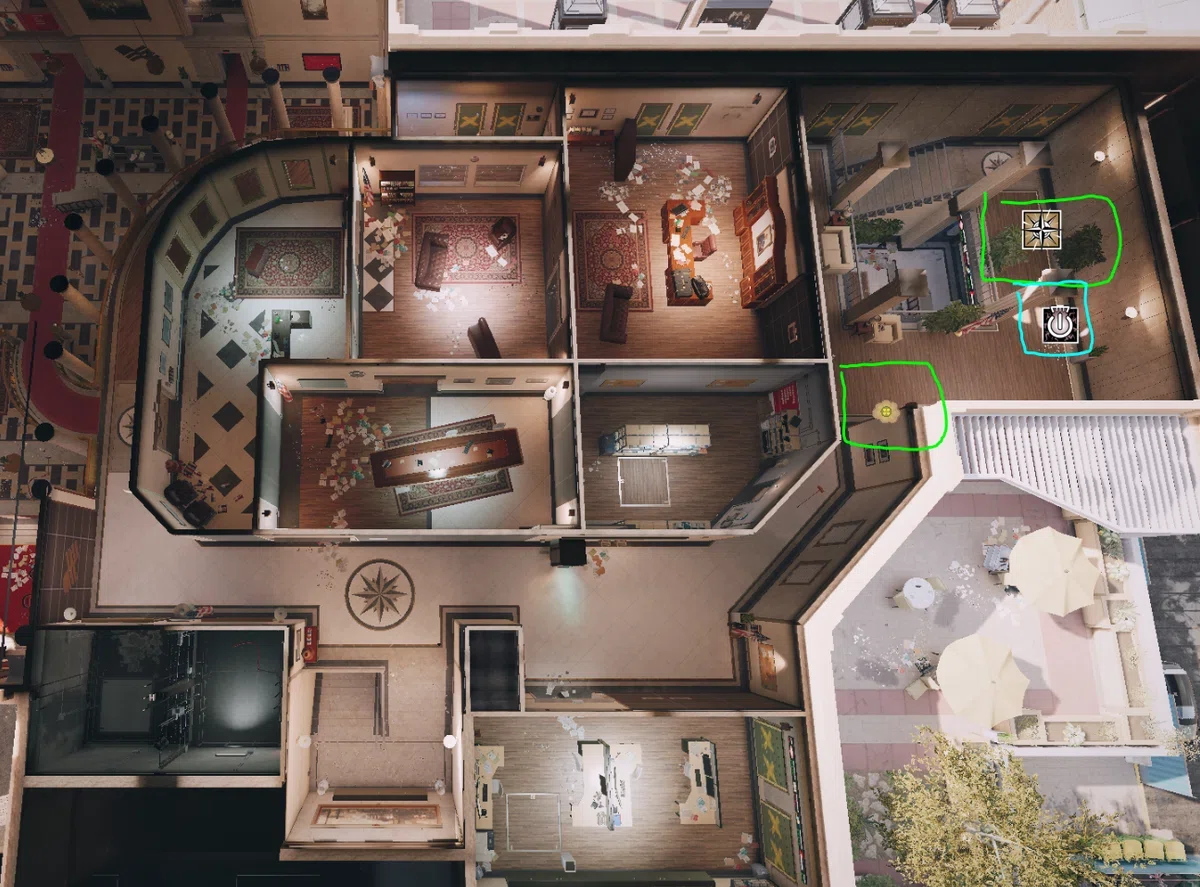 Operator Attacker Layout R6s R6S e-Textbook MapKnowledge Attack Bank-Basement|okomesh