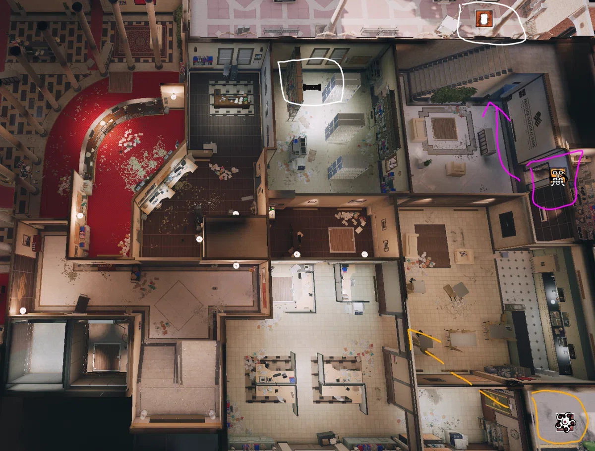 Operator Attacker Layout R6s R6S e-Textbook MapKnowledge Attack Bank-Basement|okomesh