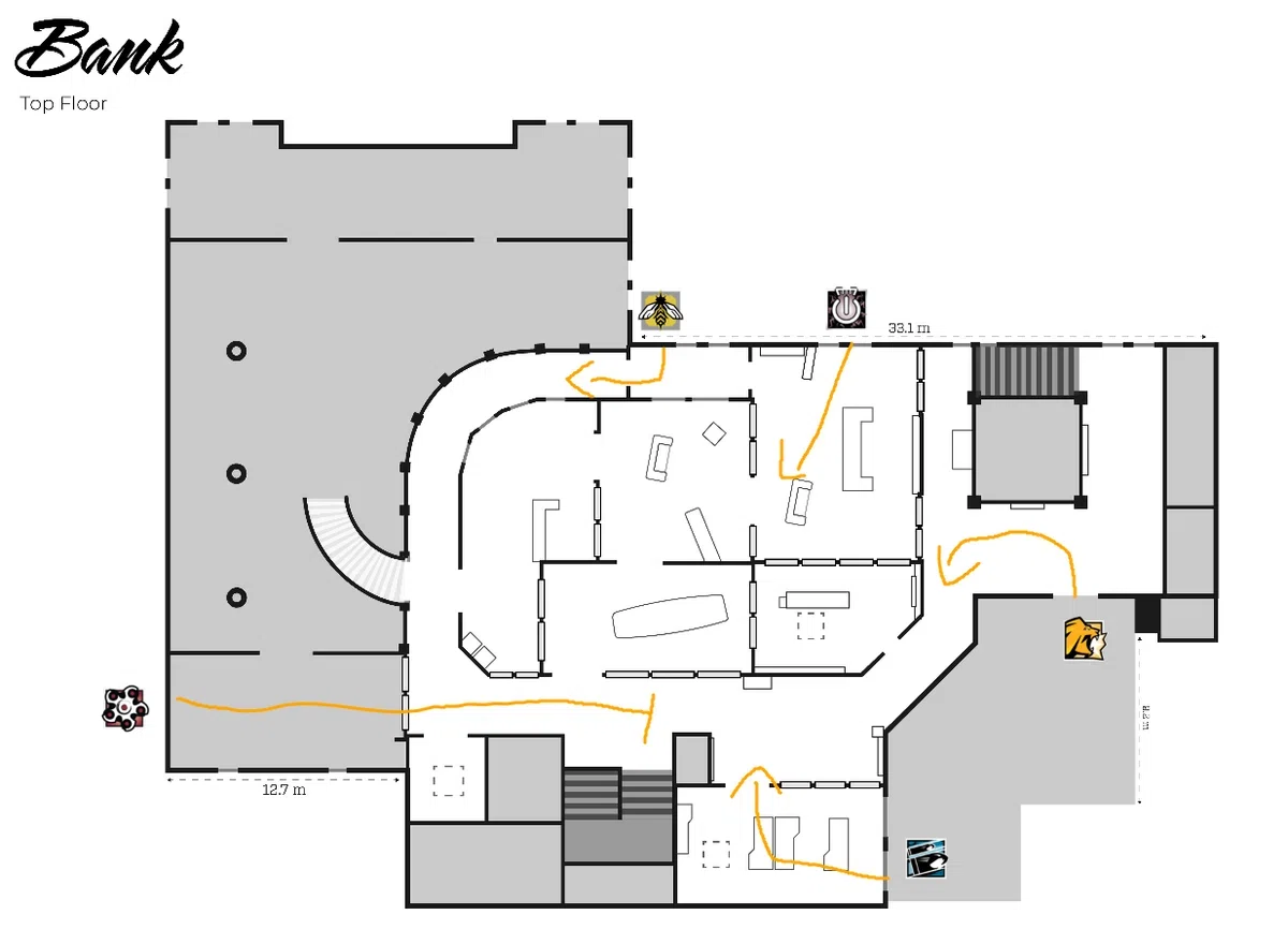 R6S e-Textbook MapKnowledge Attack Bank-Basement｜okomesh