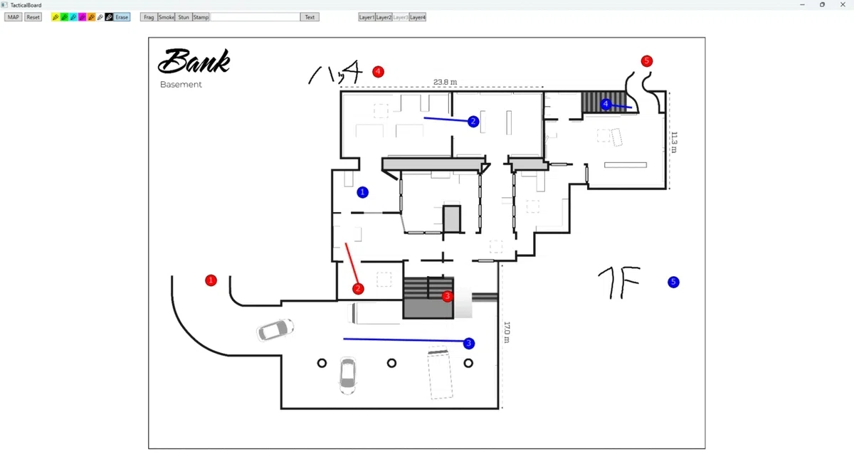 Operator Attacker Layout R6s R6S e-Textbook MapKnowledge Attack Bank-Basement|okomesh
