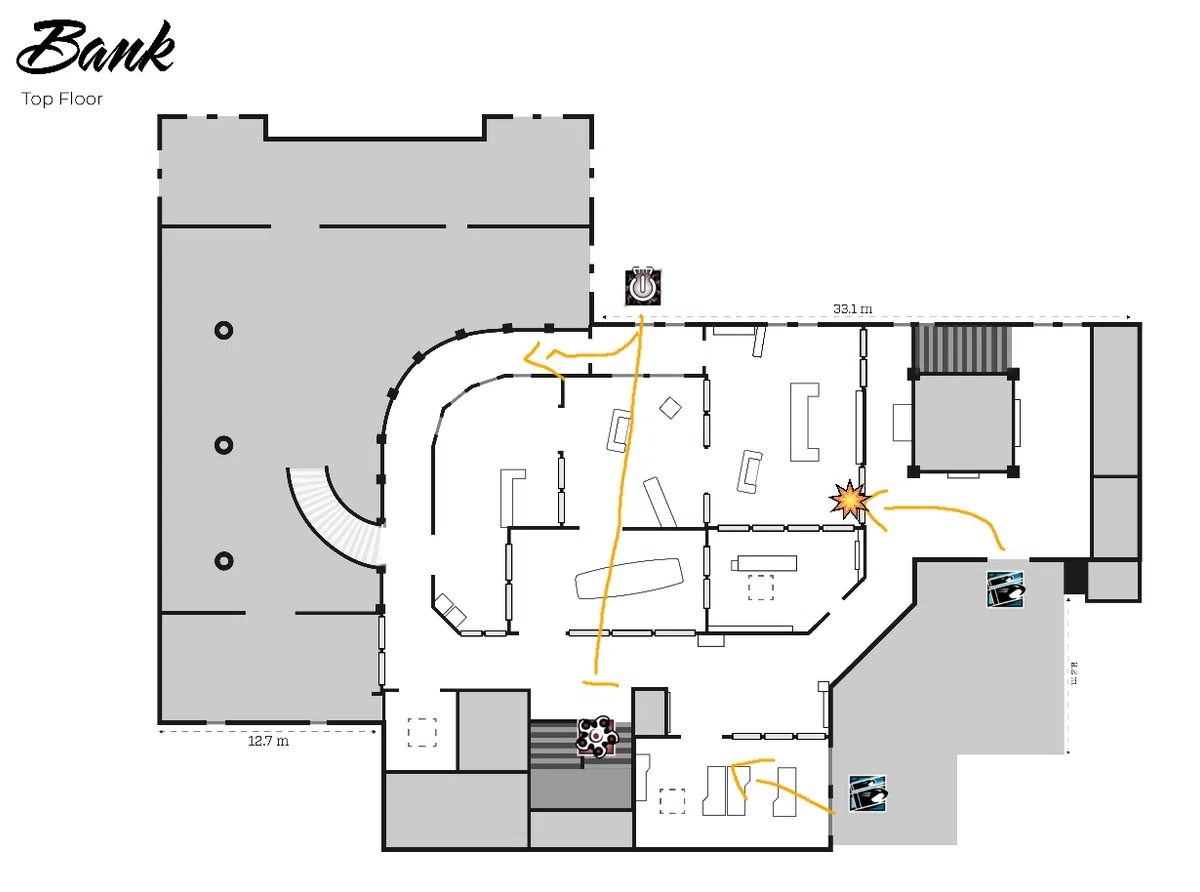 R6S e-Textbook MapKnowledge Attack Bank-Basement｜okomesh