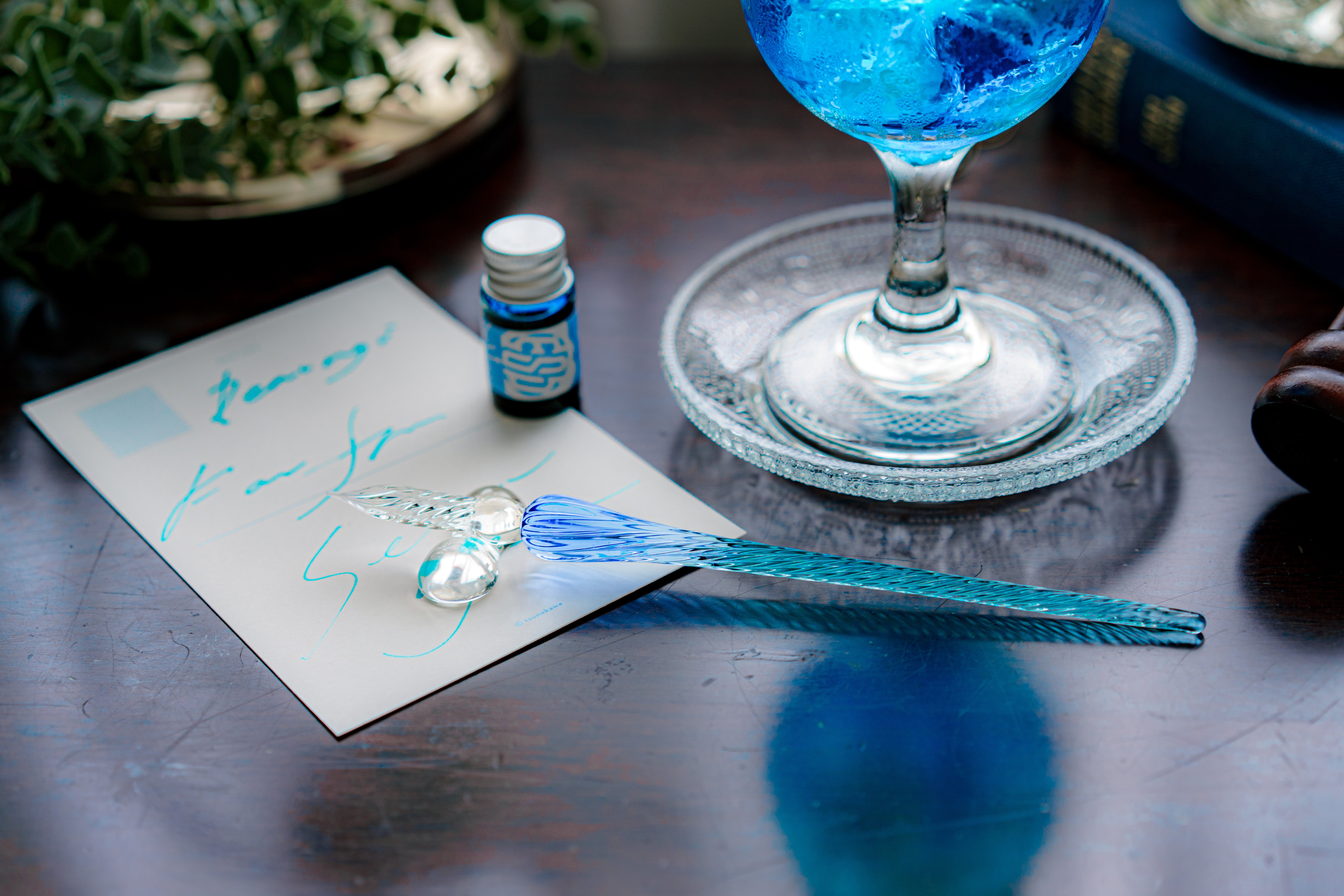 碧桜霞とガラスペン｜tsunekawa/旅する喫茶