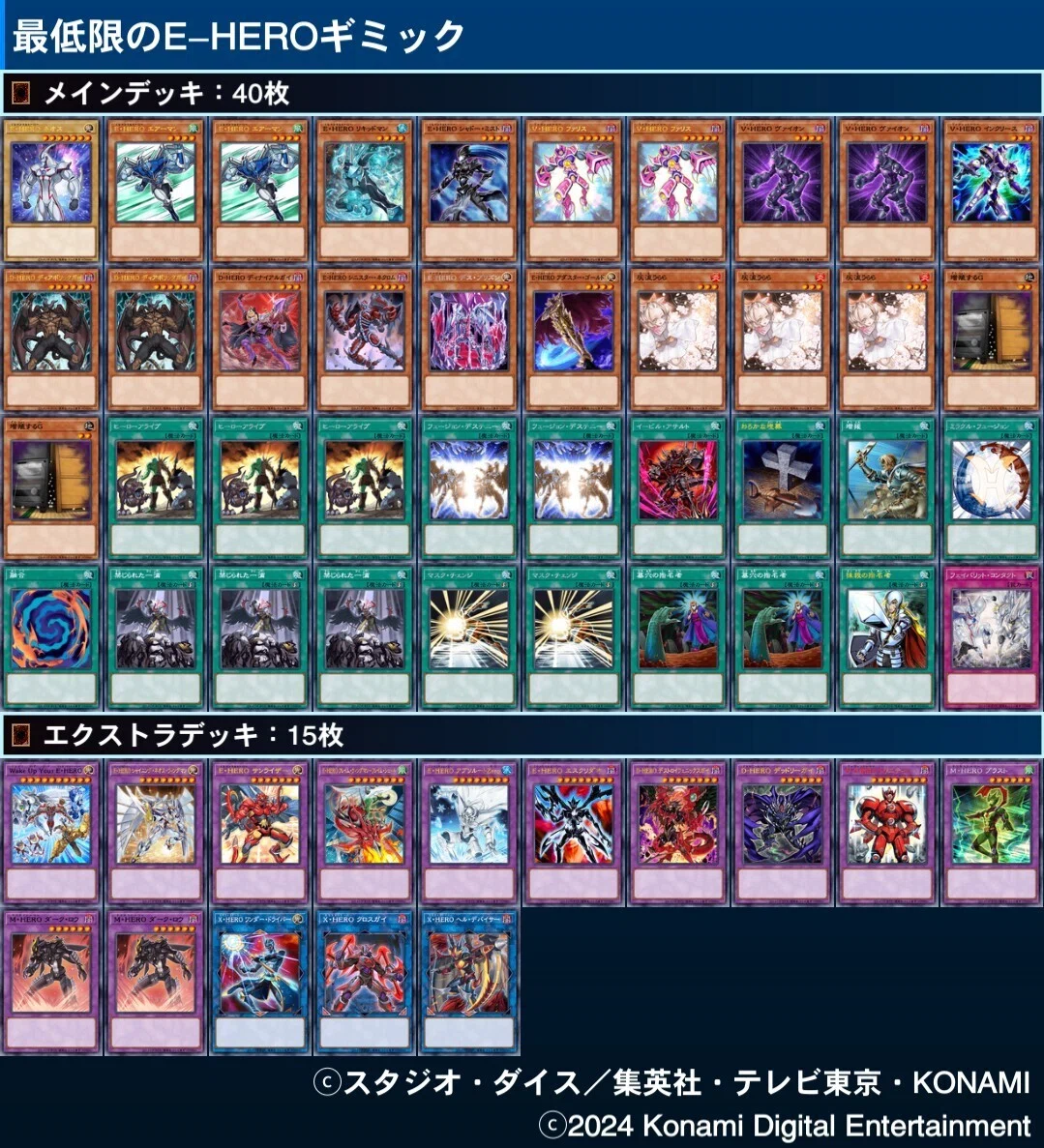 DKC優勝！E‐HEROデッキ解説書｜adonis