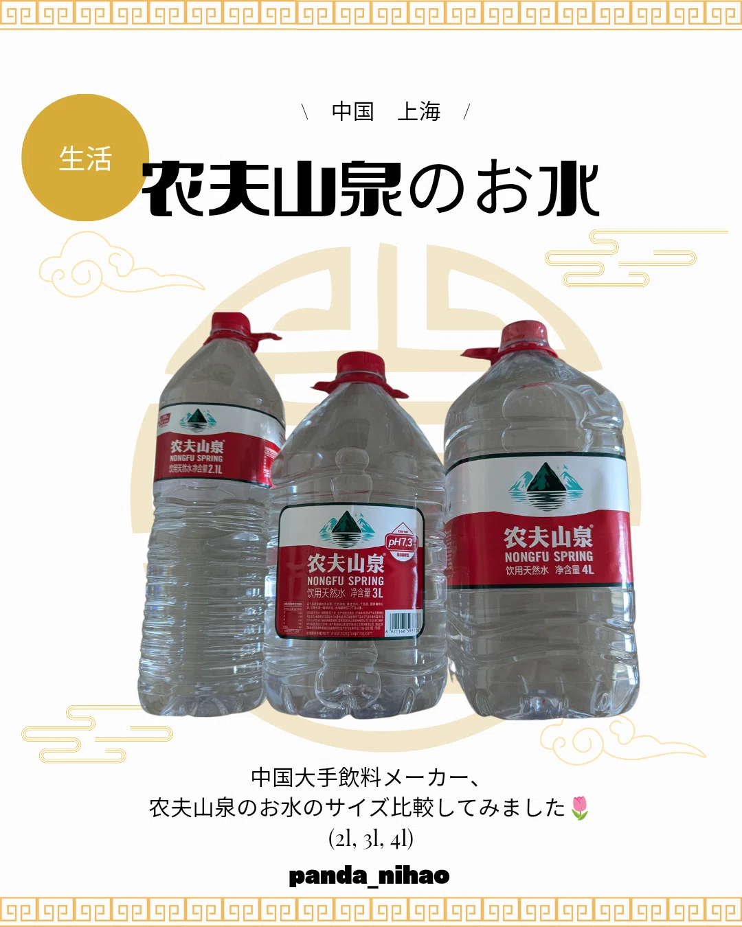 Nongfu Spring Water｜パンダニーハオ