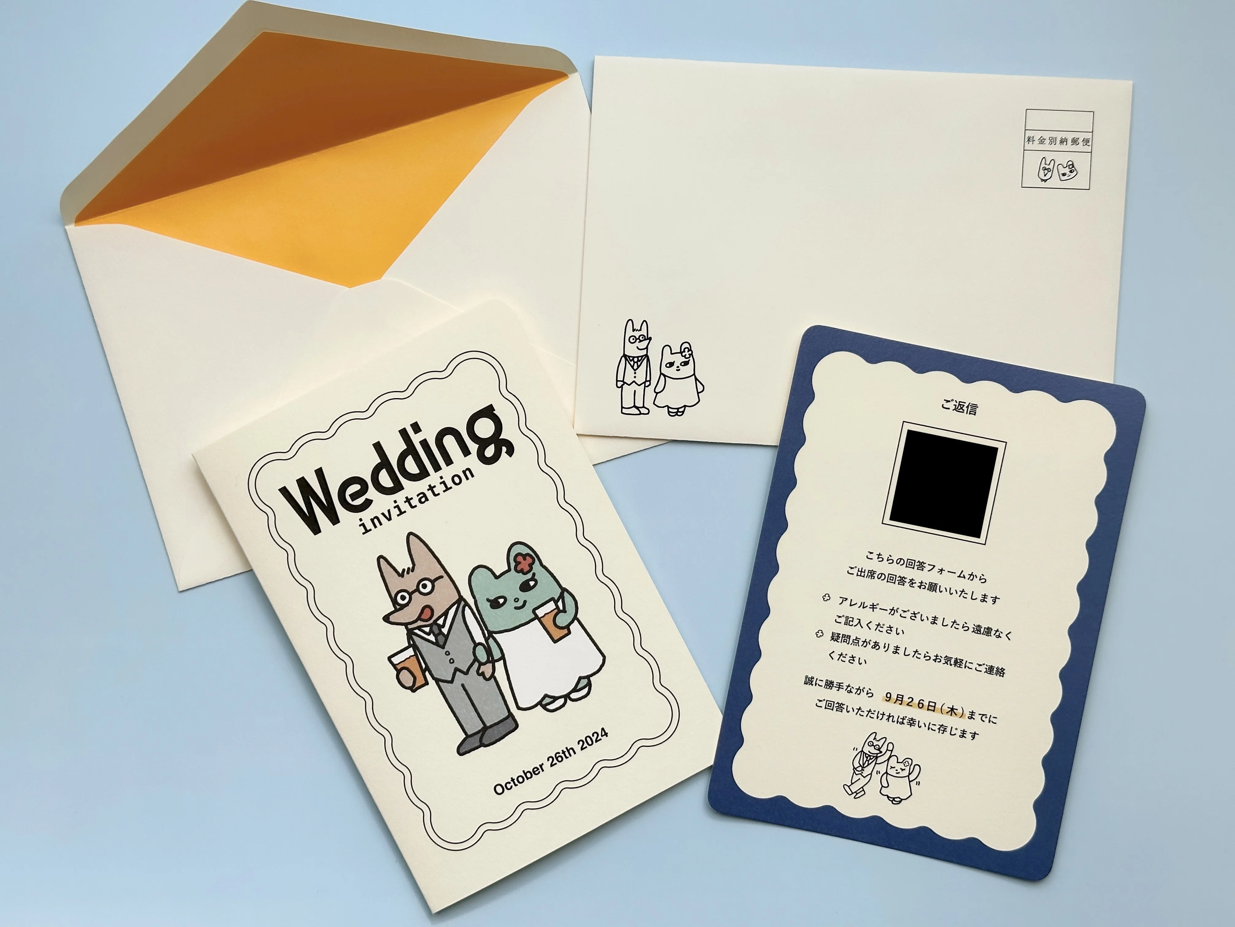 結婚式で顔出しが嫌すぎて、オリジナルキャラクターをデザインしたら