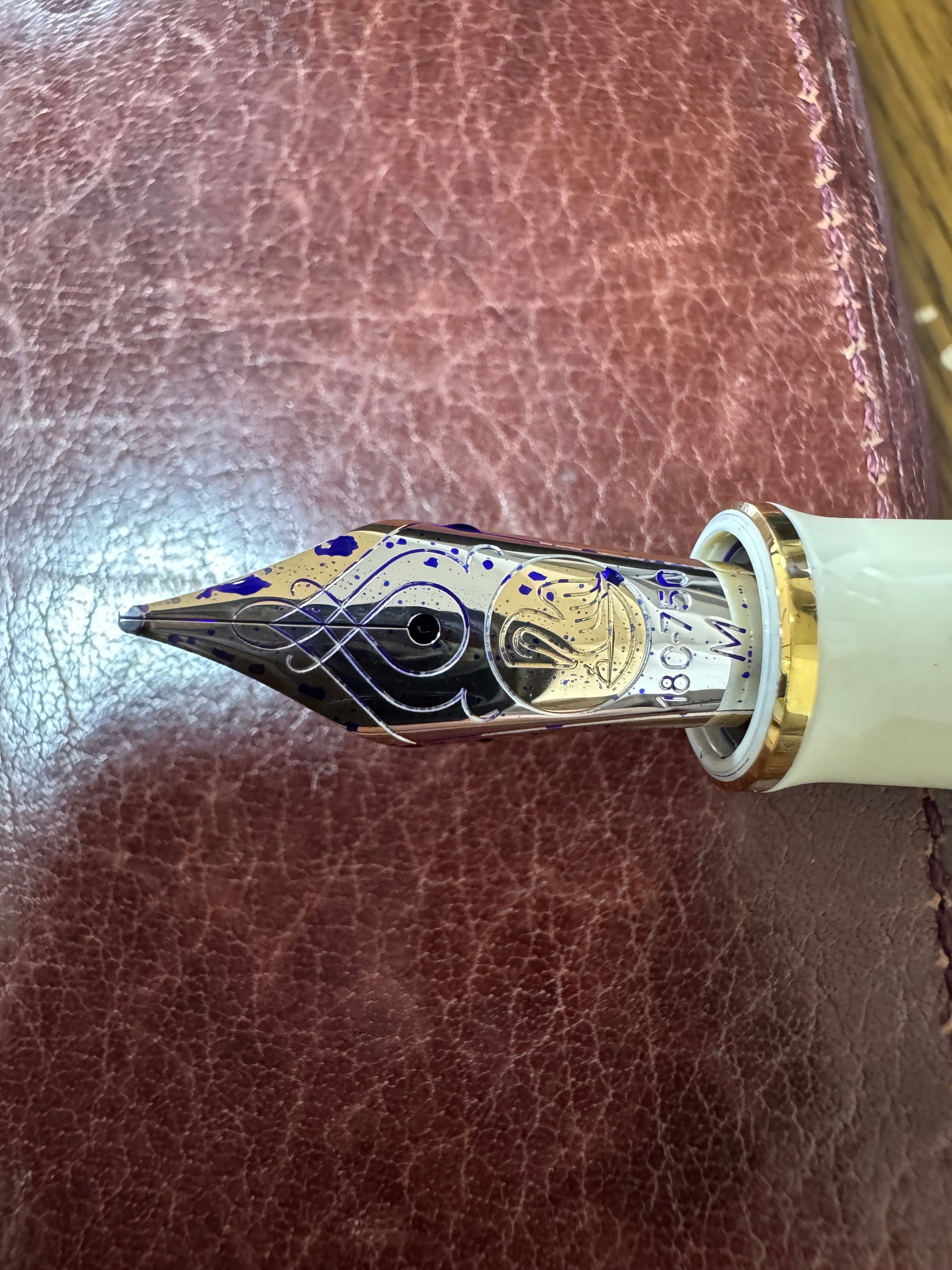 未使用に近い ペリカン M800 クリームブルー M 万年筆 即日出荷OK】Pelikan（ペリカン）万年筆 特別生産品
