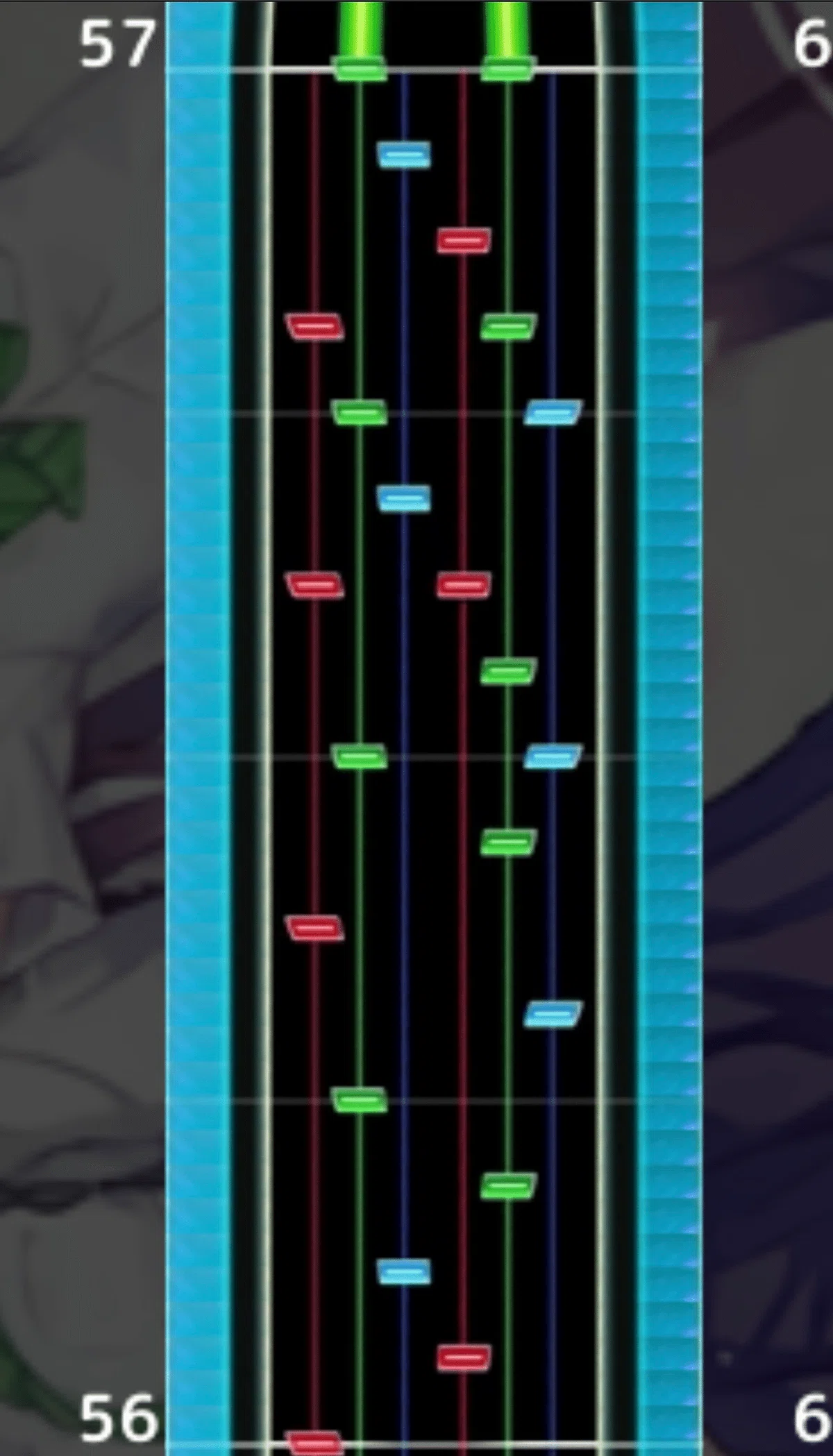 Fragrance(EXPERT)のラスト発狂。Recollect Lines(MASTER)の体験版配置。