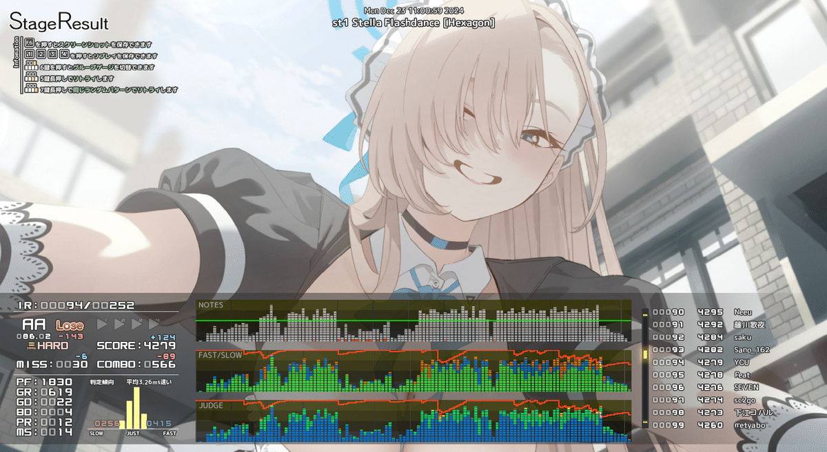 音ゲー日記20241223｜GRASS