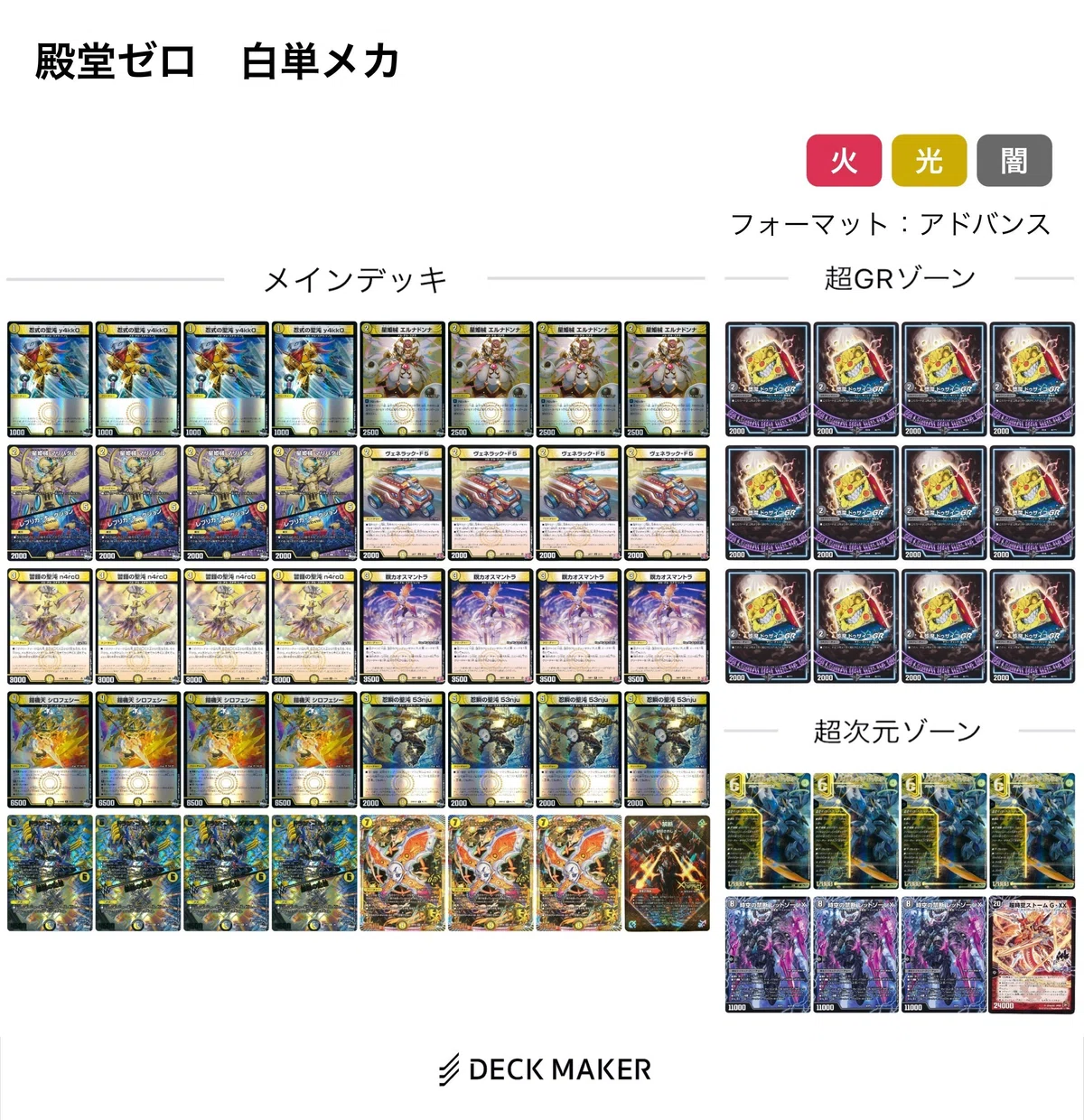 殿堂ゼロ 白単アグロメカ｜あろう