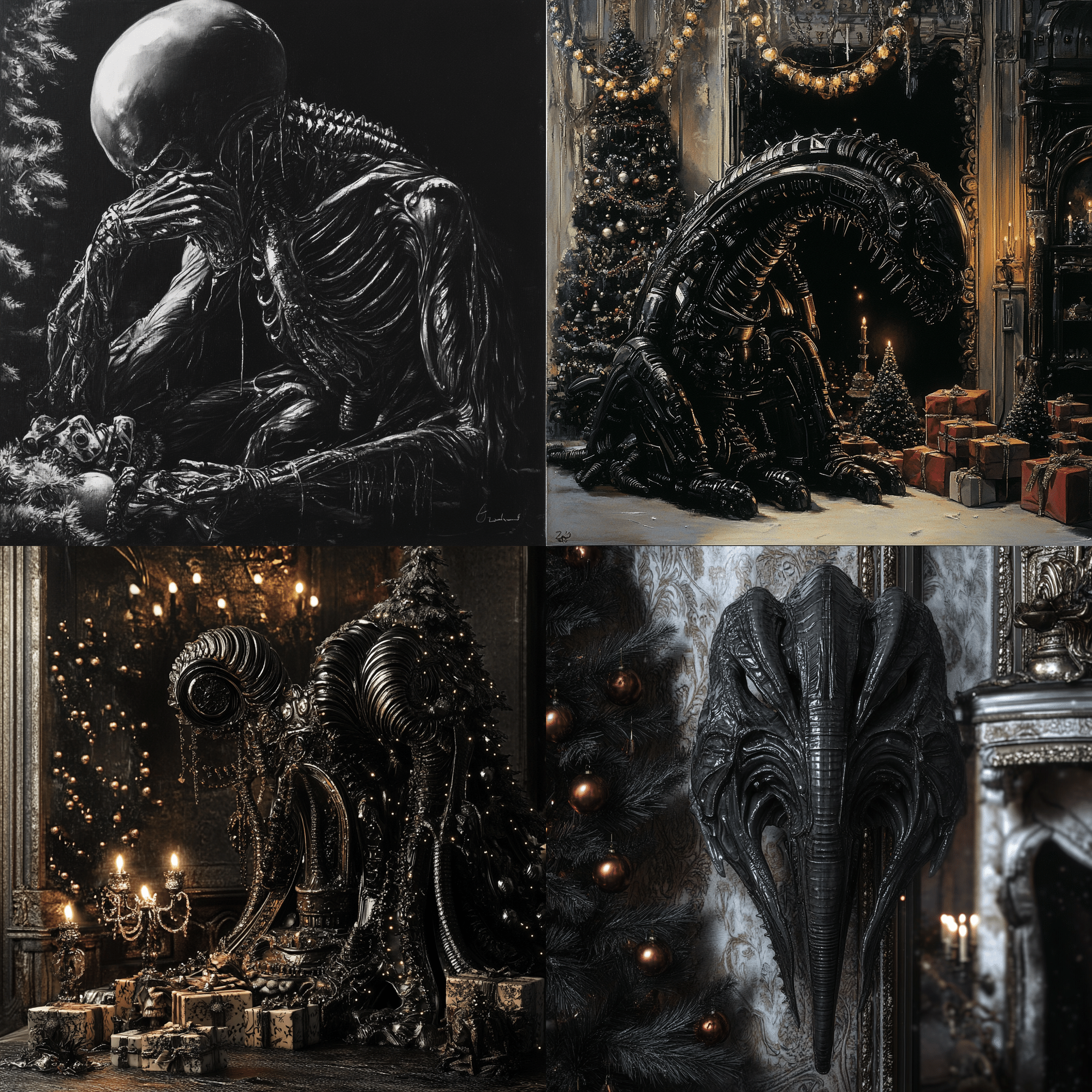 H.Rギーガーにデザインさせれば何でも雰囲気出る説【AI画像生成