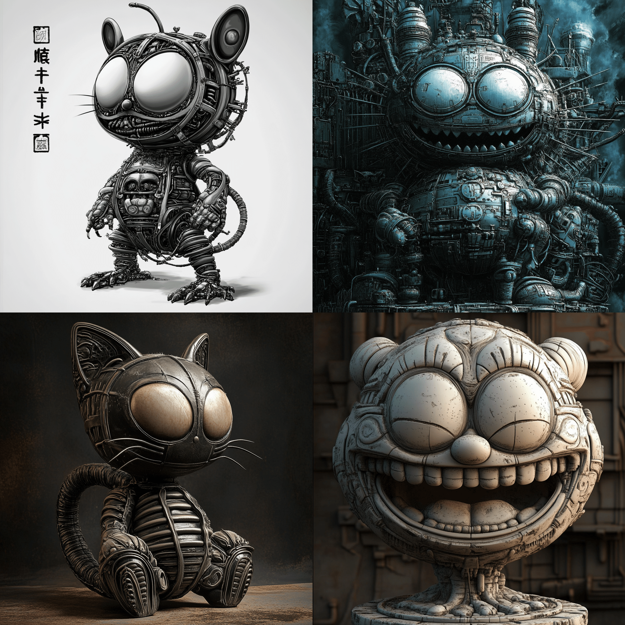 H.Rギーガーにデザインさせれば何でも雰囲気出る説【AI画像生成