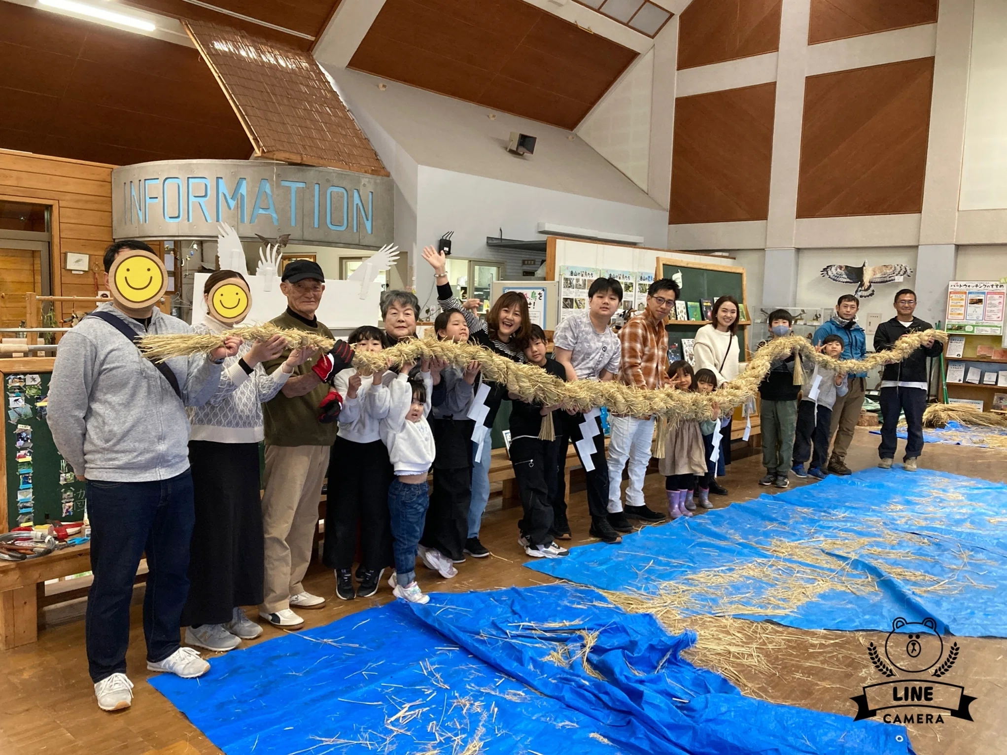 夫婦石にかけるしめ縄を作りました！2024｜森のおてつだいシリーズ